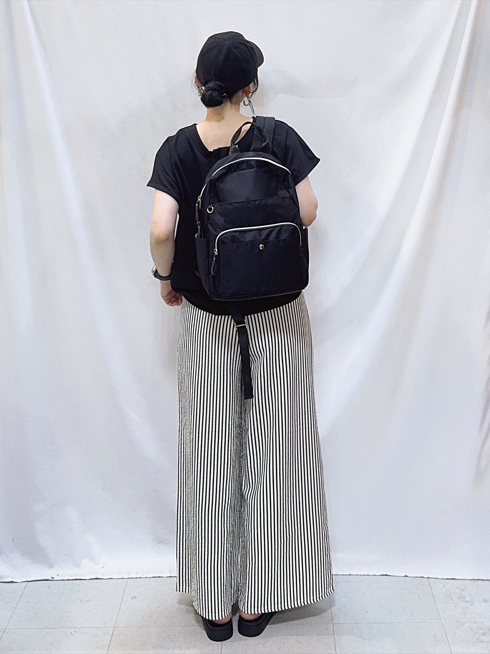 𝐇𝐢𝐫𝐨𝐦𝐢さんの「SHOO･LA･RUE｜【前後2WAY/S-LL/洗濯機可】楽に着られて好印象 やわらかトップス」を使ったコーディネート