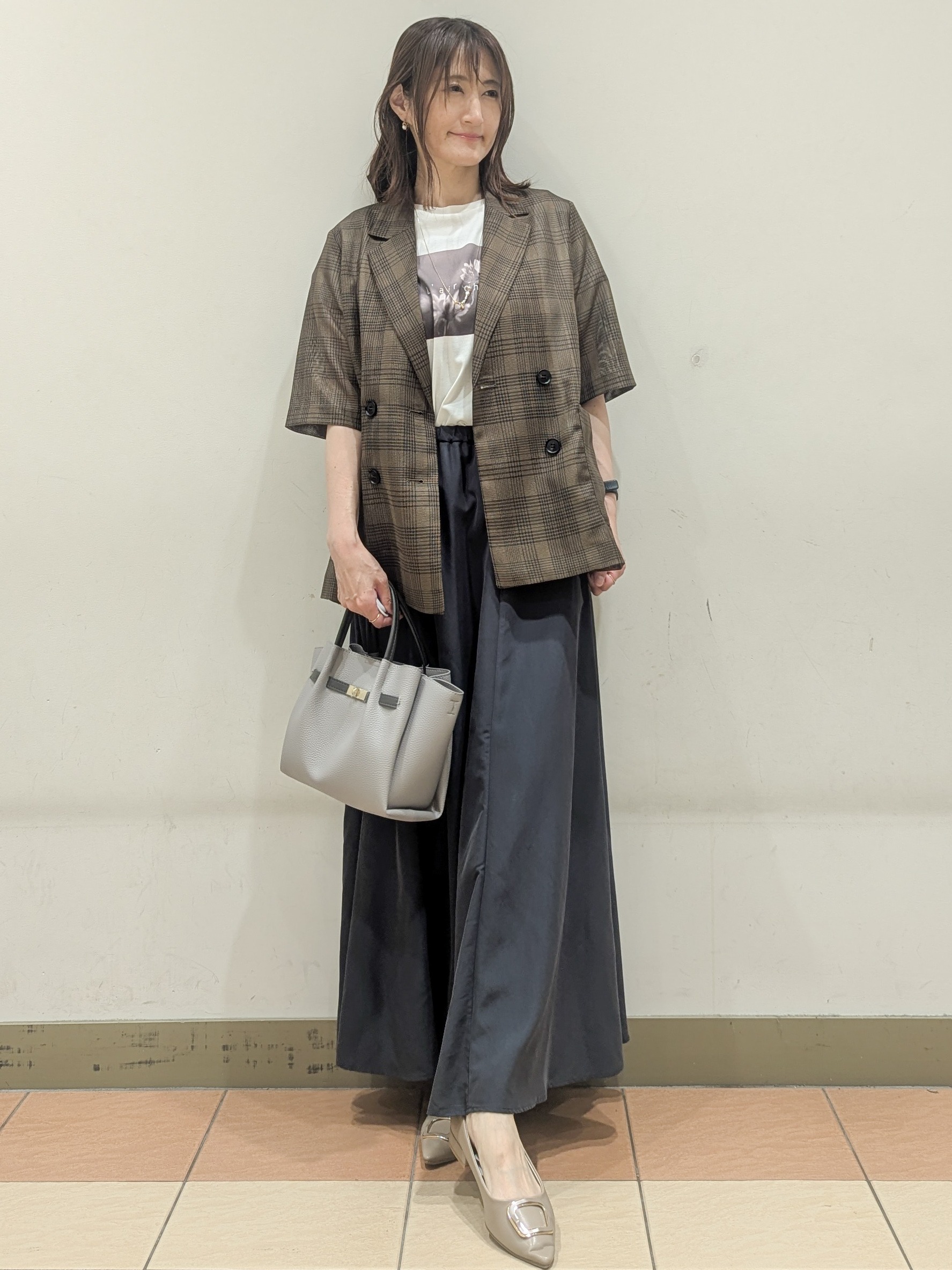 Miさんの「OPAQUE.CLIP｜フォトプリントTシャツ【洗濯機OK】」を使ったコーディネート