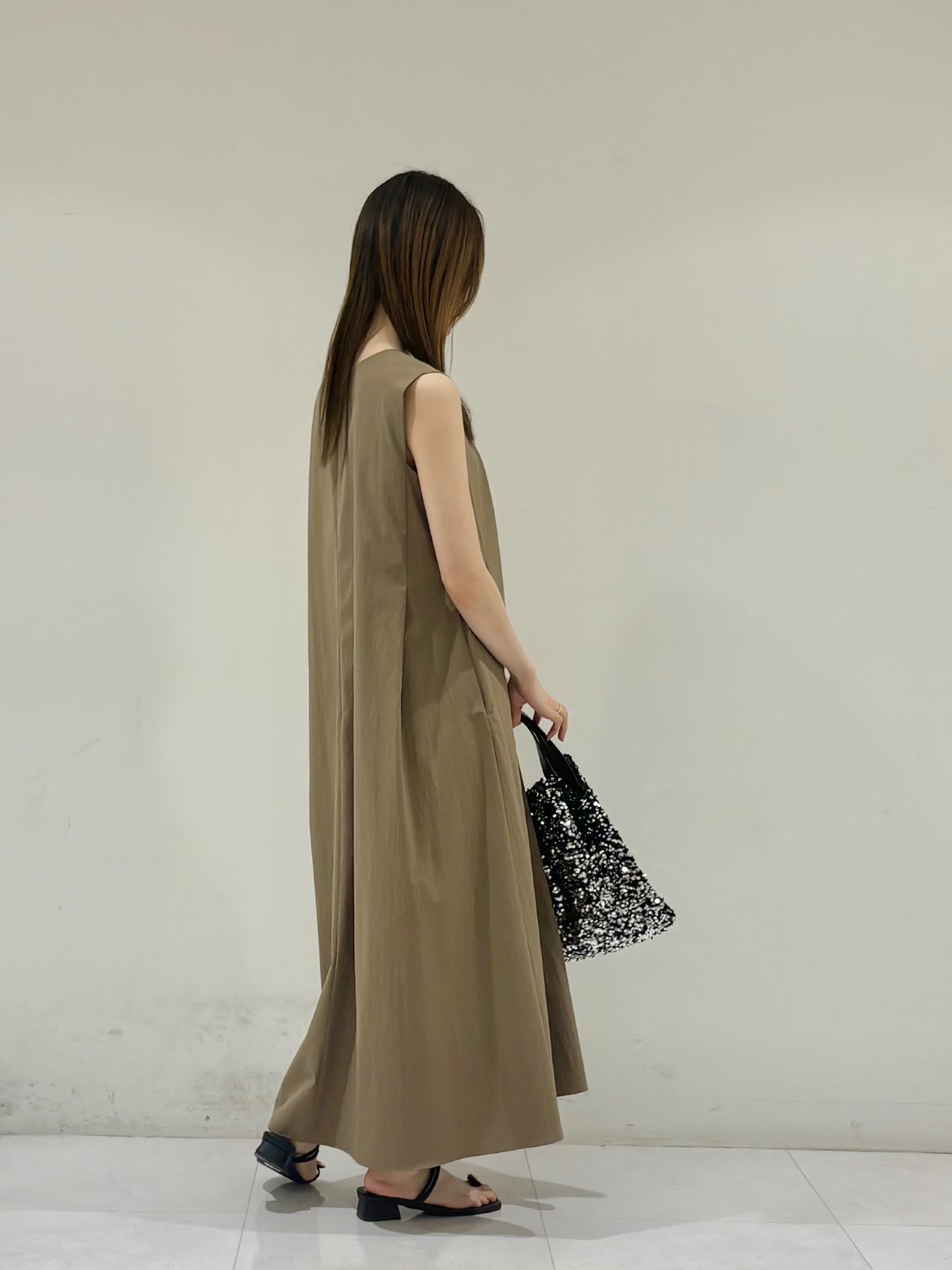 kyokaさんの「UNTITLED｜【残暑も快適/接触冷感/UVカット/吸水速乾】Aラインロングワンピース」を使ったコーディネート