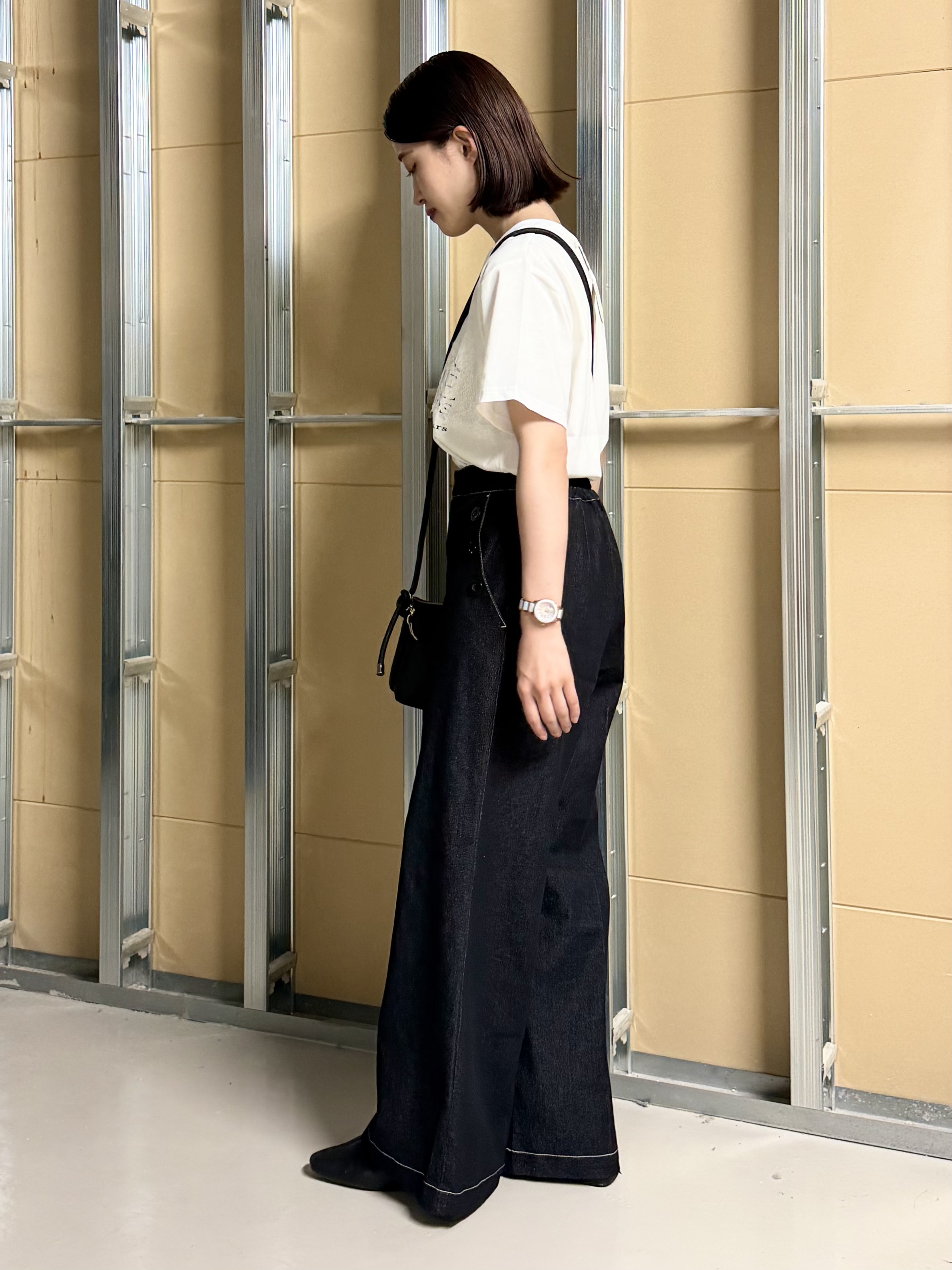 sahoさんの「THE SHOP TK｜【ひんやり/吸水速乾】ロゴレースカバーリングTシャツ」を使ったコーディネート