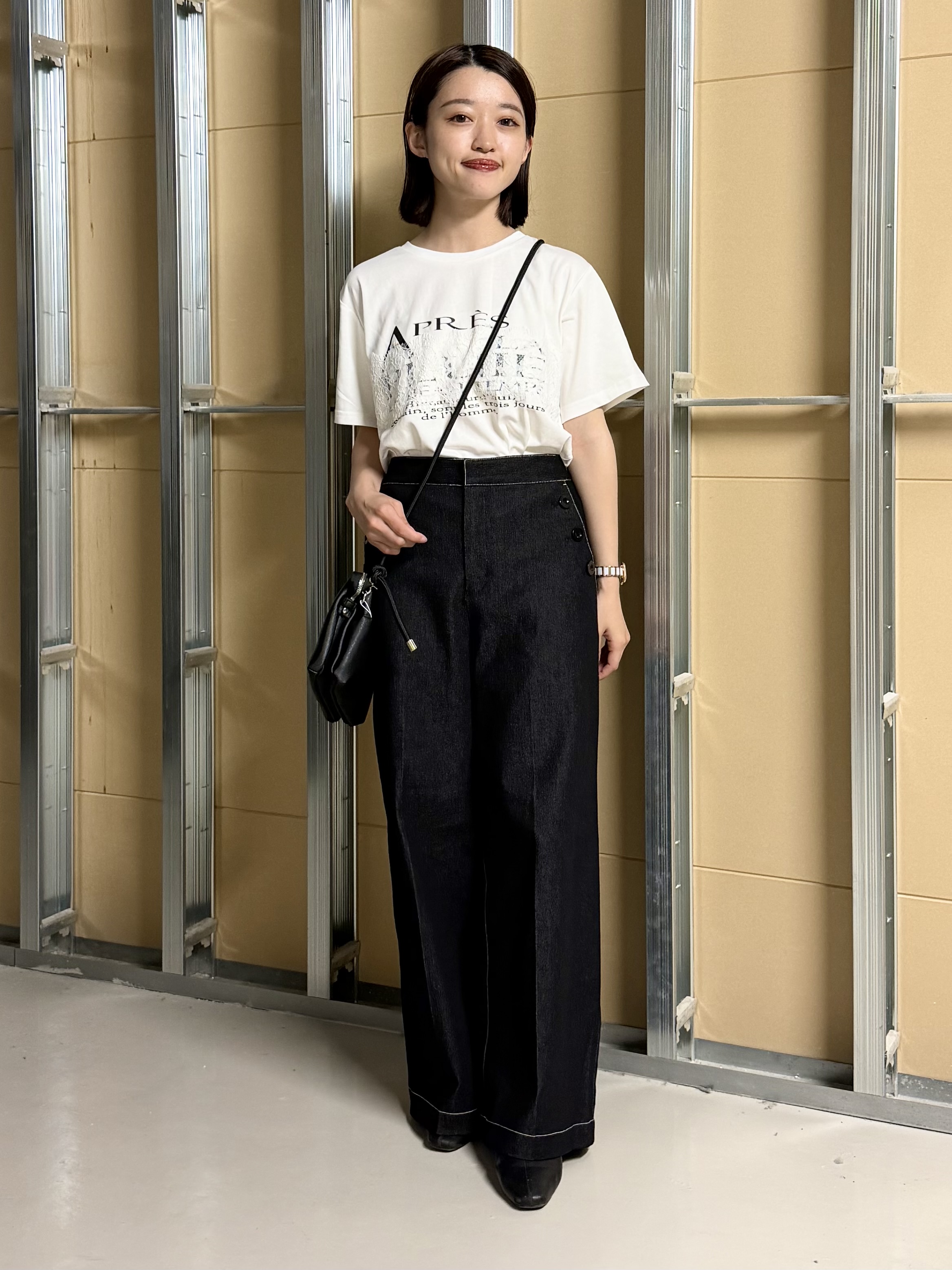 sahoさんの「THE SHOP TK｜【ひんやり/吸水速乾】ロゴレースカバーリングTシャツ」を使ったコーディネート