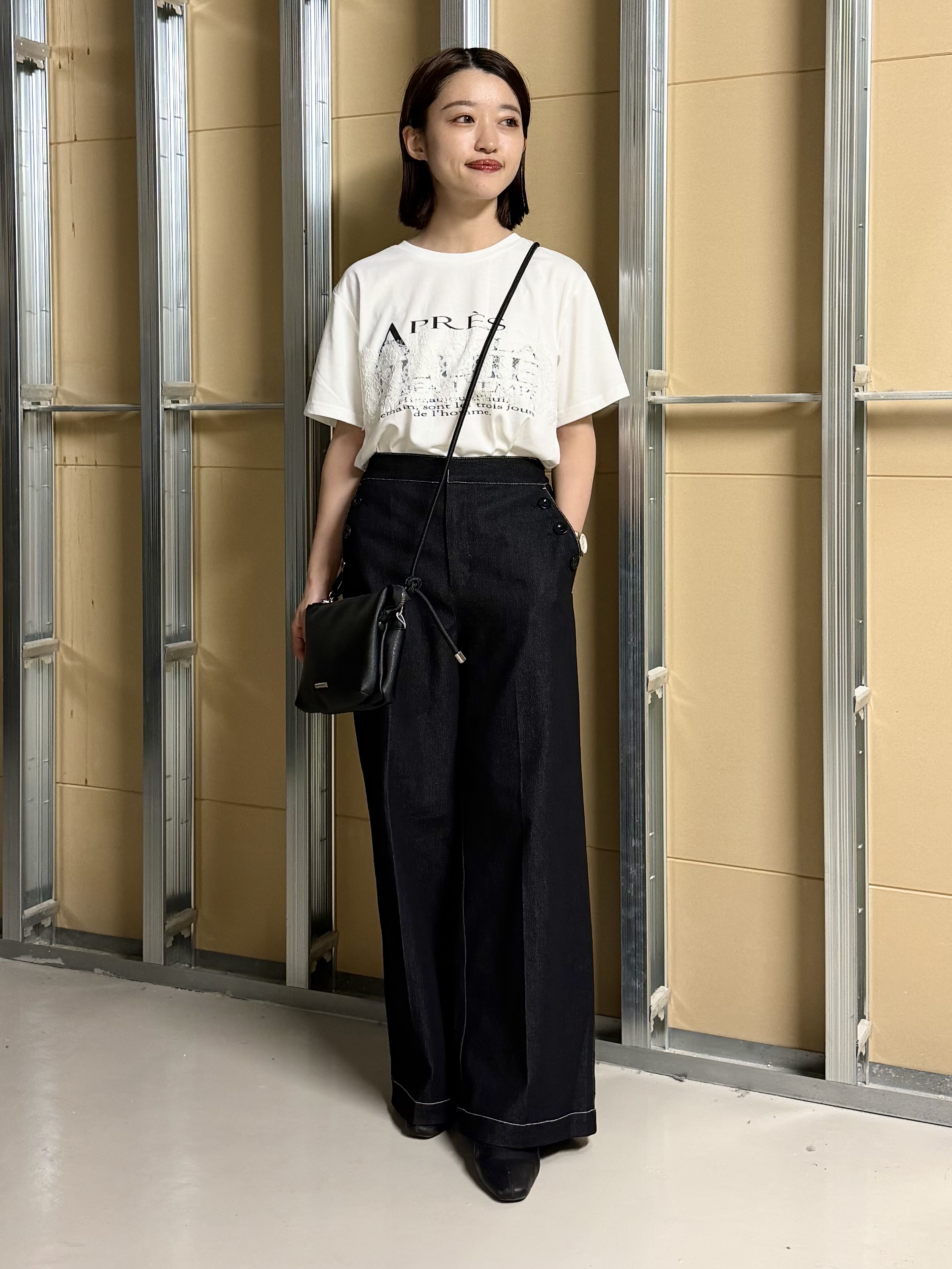 sahoさんの「THE SHOP TK｜【ひんやり/吸水速乾】ロゴレースカバーリングTシャツ」を使ったコーディネート