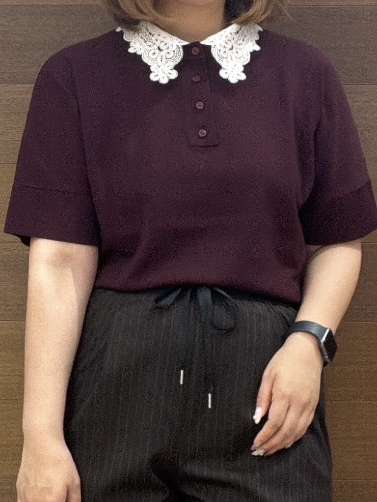 yumeさんの「OPAQUE.CLIP｜【森絵梨佳さん着用】2WAY衿ドッキングニット《洗濯機OK》」を使ったコーディネート