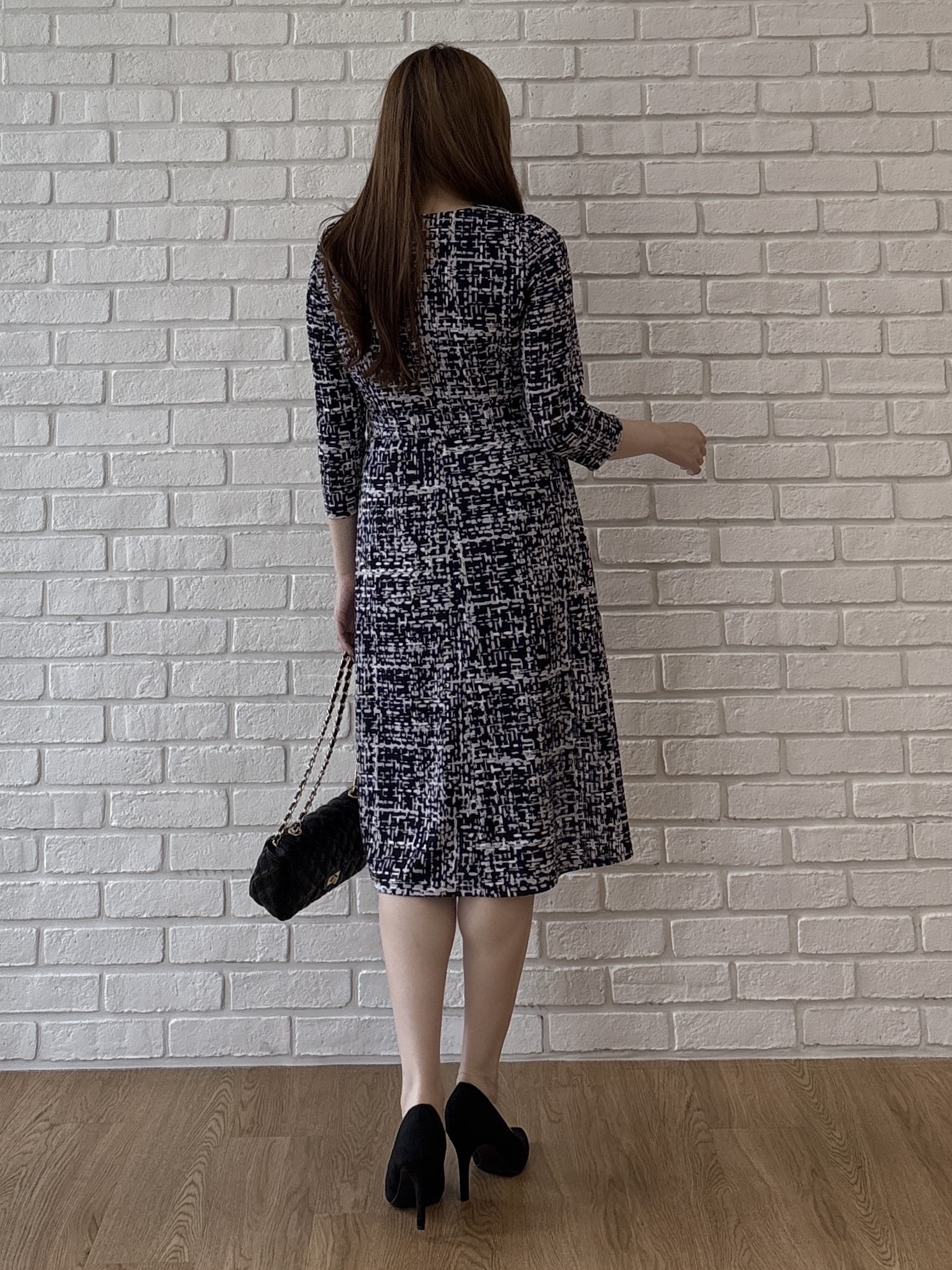 sayaさんの「COUP DE CHANCE｜【手洗い可／日本製】ジオメトリックワンピース」を使ったコーディネート