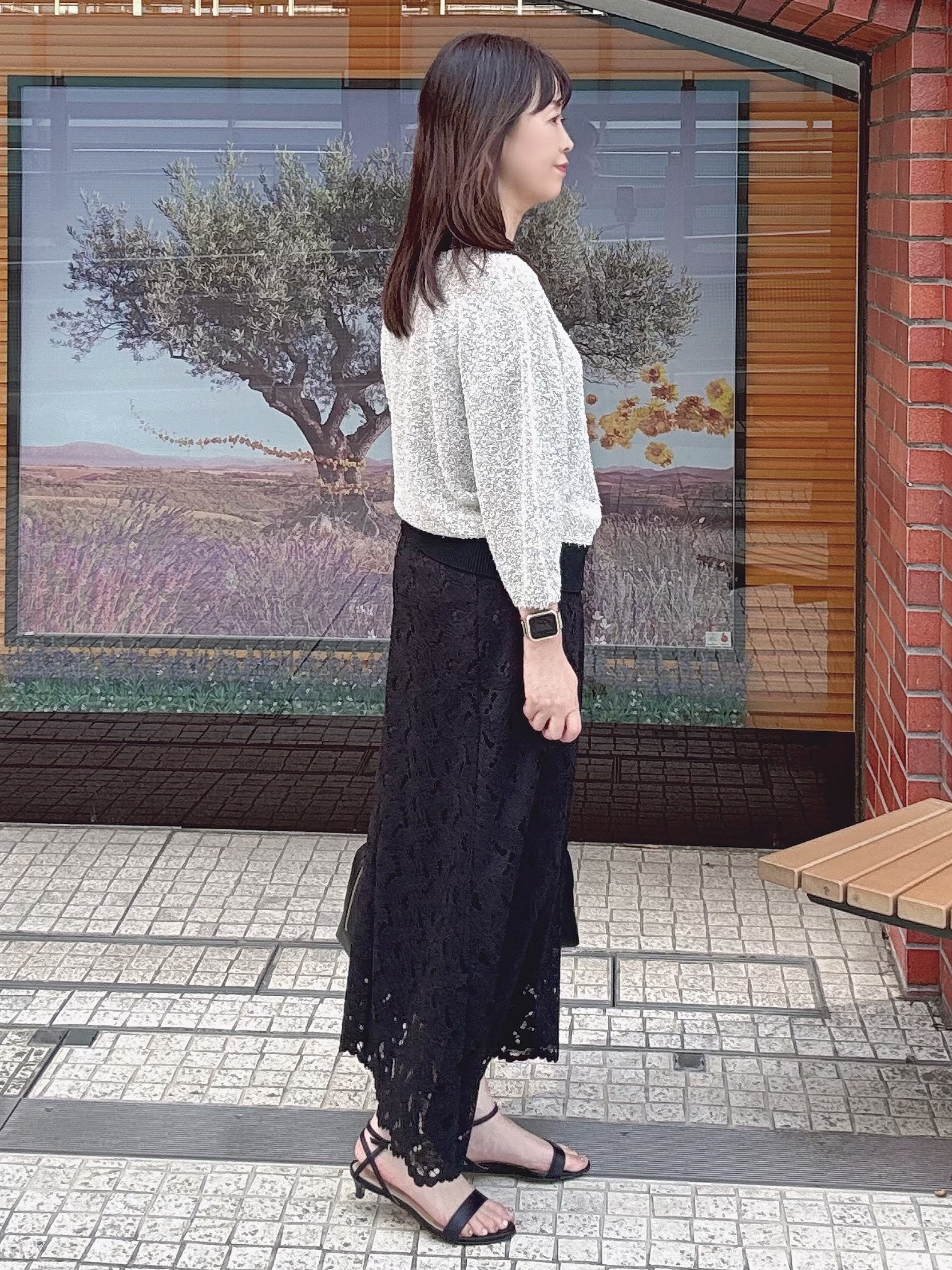makiさんの「UNTITLED｜【ジャケットライク/前後2WAY】コットン混カールプルオーバー」を使ったコーディネート