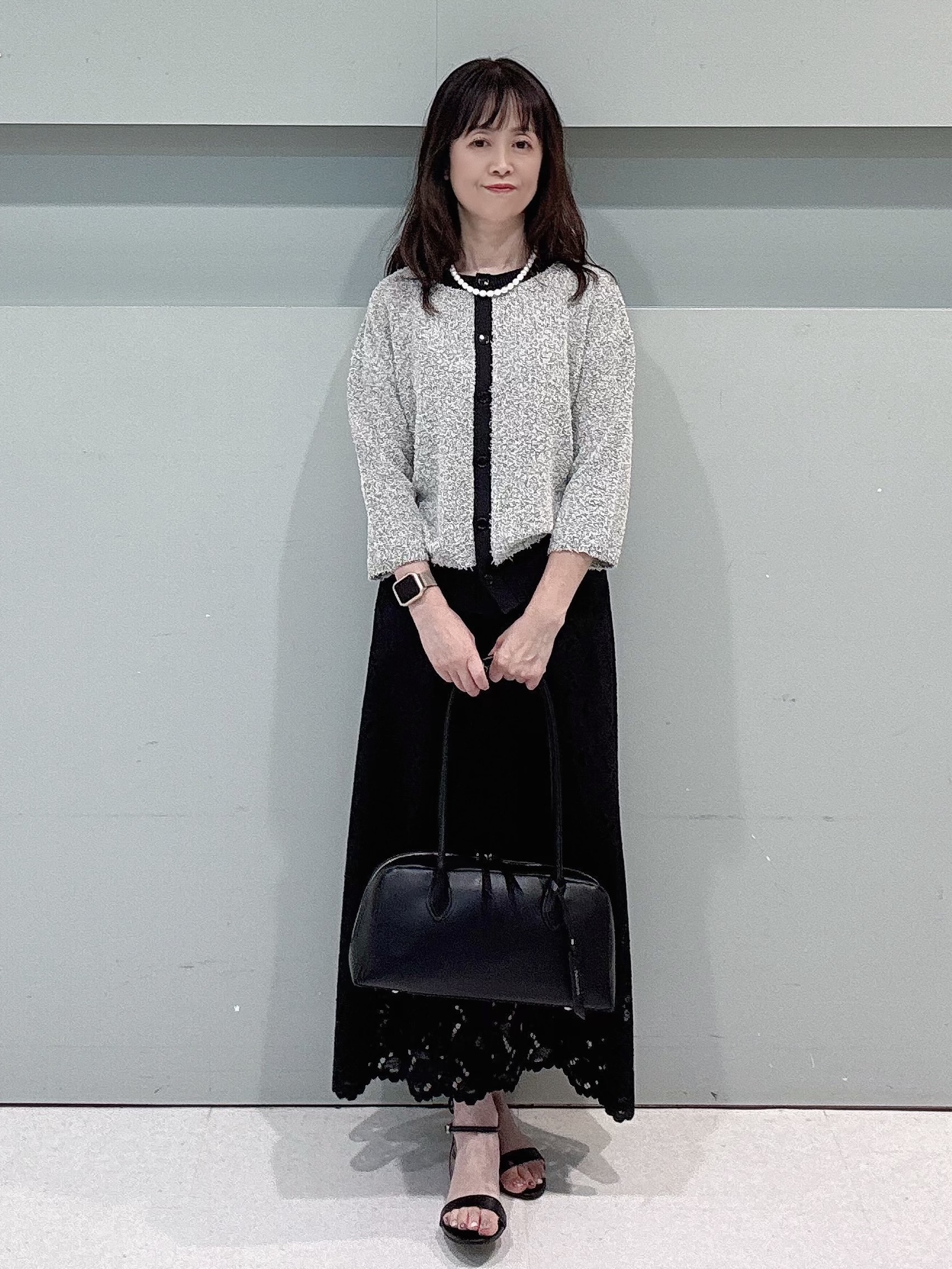 makiさんの「UNTITLED｜【ジャケットライク/前後2WAY】コットン混カールプルオーバー」を使ったコーディネート