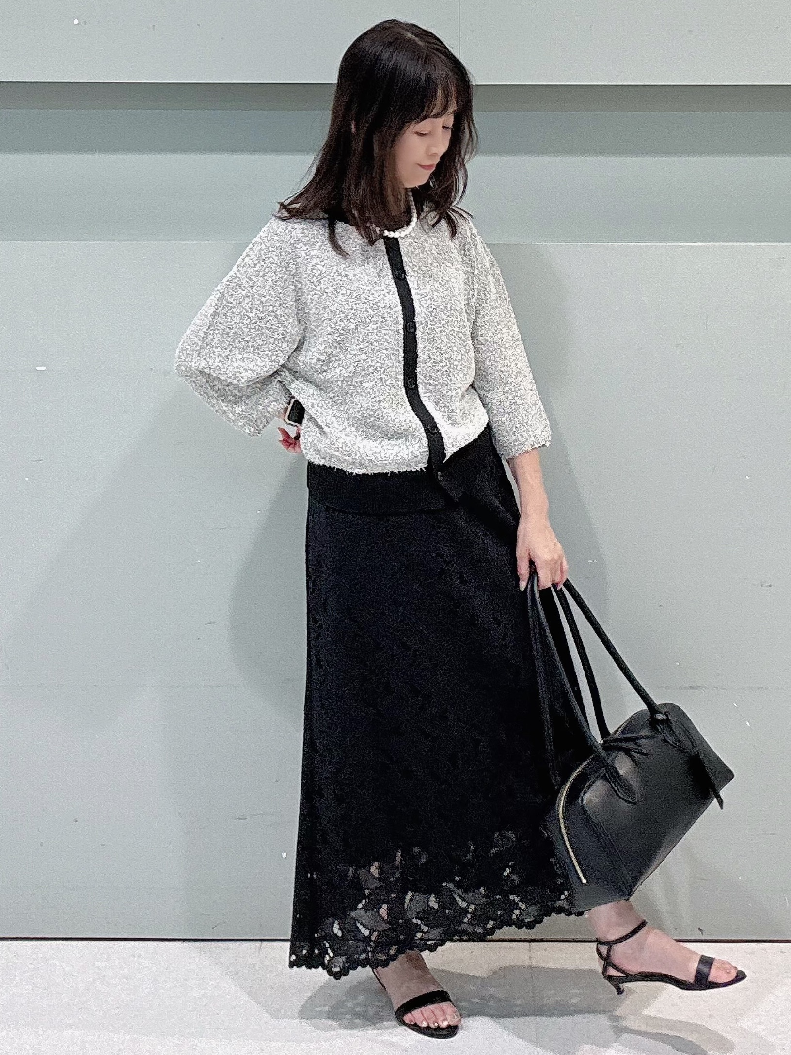 makiさんの「UNTITLED｜【ジャケットライク/前後2WAY】コットン混カールプルオーバー」を使ったコーディネート