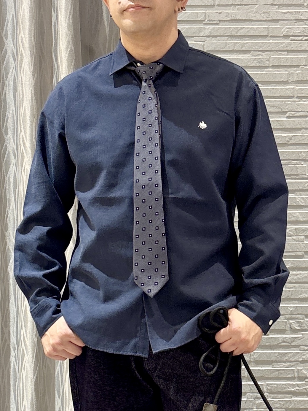 Pーyamaさんの「THE SHOP TK｜POLO BCS/アソート長袖シャツ」を使ったコーディネート
