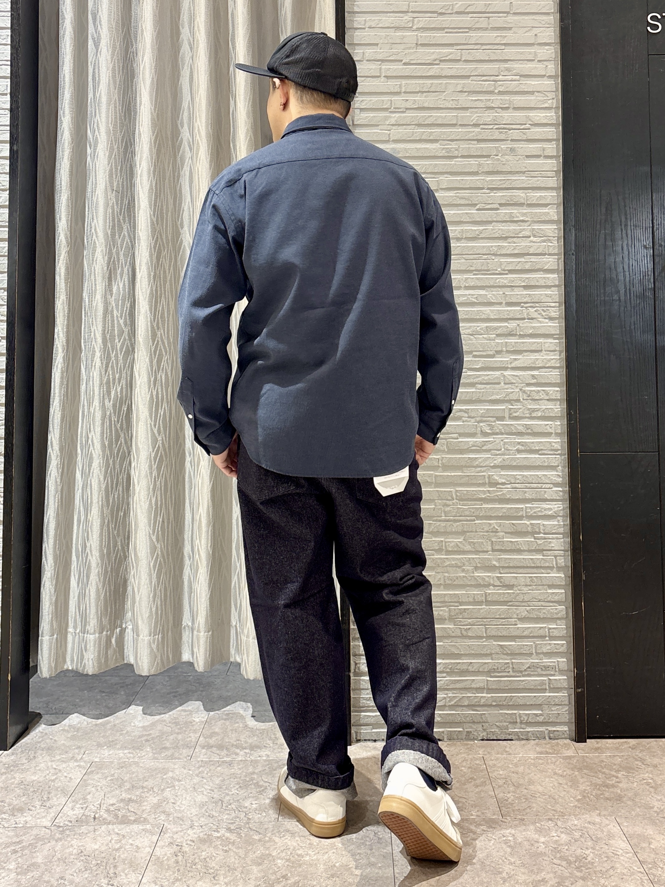 Pーyamaさんの「THE SHOP TK｜POLO BCS/アソート長袖シャツ」を使ったコーディネート
