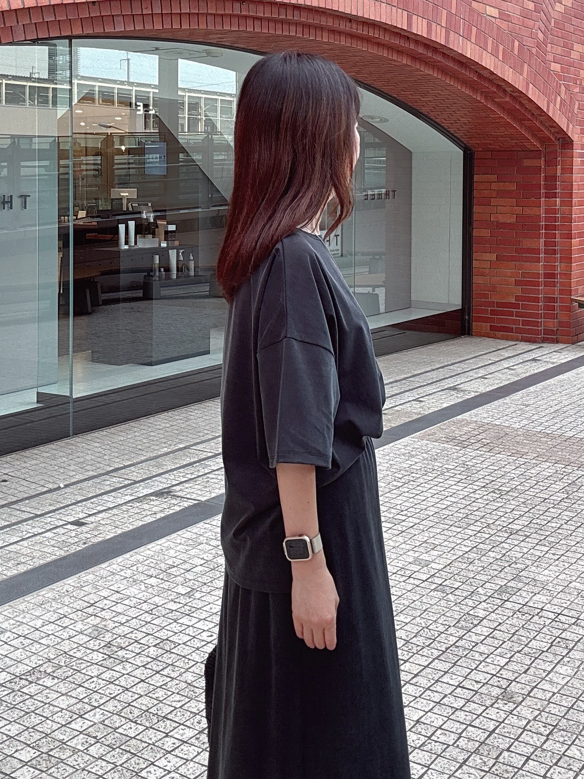 makiさんの「UNTITLED｜【セットアップ可/接触冷感】ヴィンテージライクプルオーバー」を使ったコーディネート