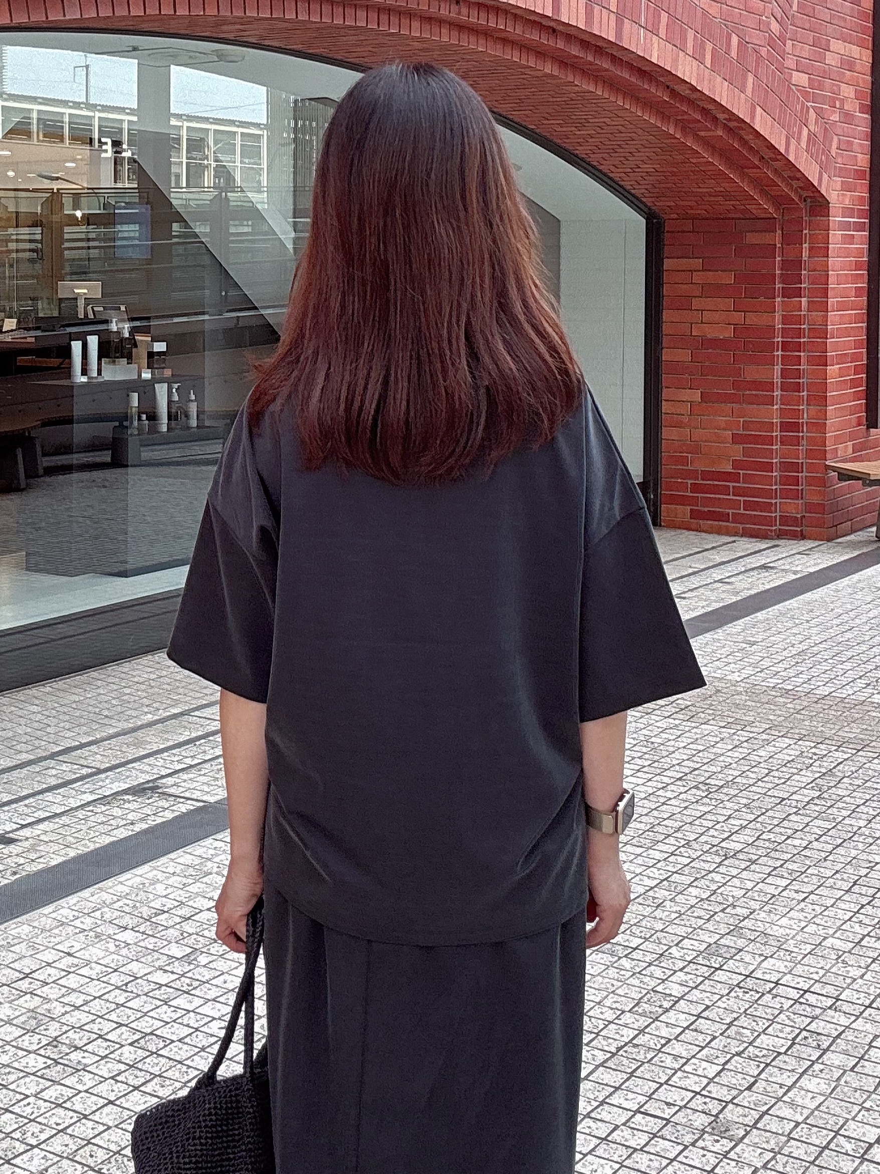 makiさんの「UNTITLED｜【セットアップ可/接触冷感】ヴィンテージライクプルオーバー」を使ったコーディネート