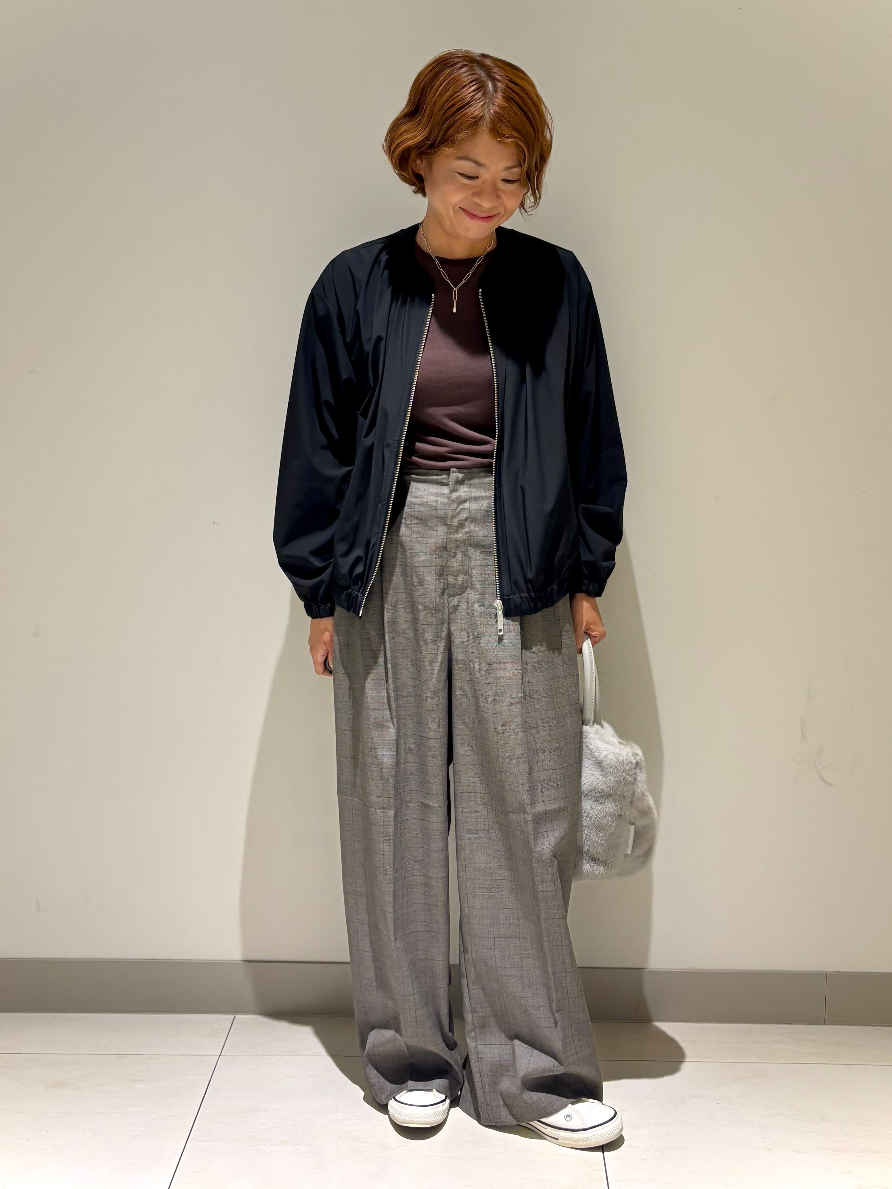 Haruさんの「Dessin｜【UV/撥水/洗濯機OK】多機能素材ノーカラーブルゾン」を使ったコーディネート