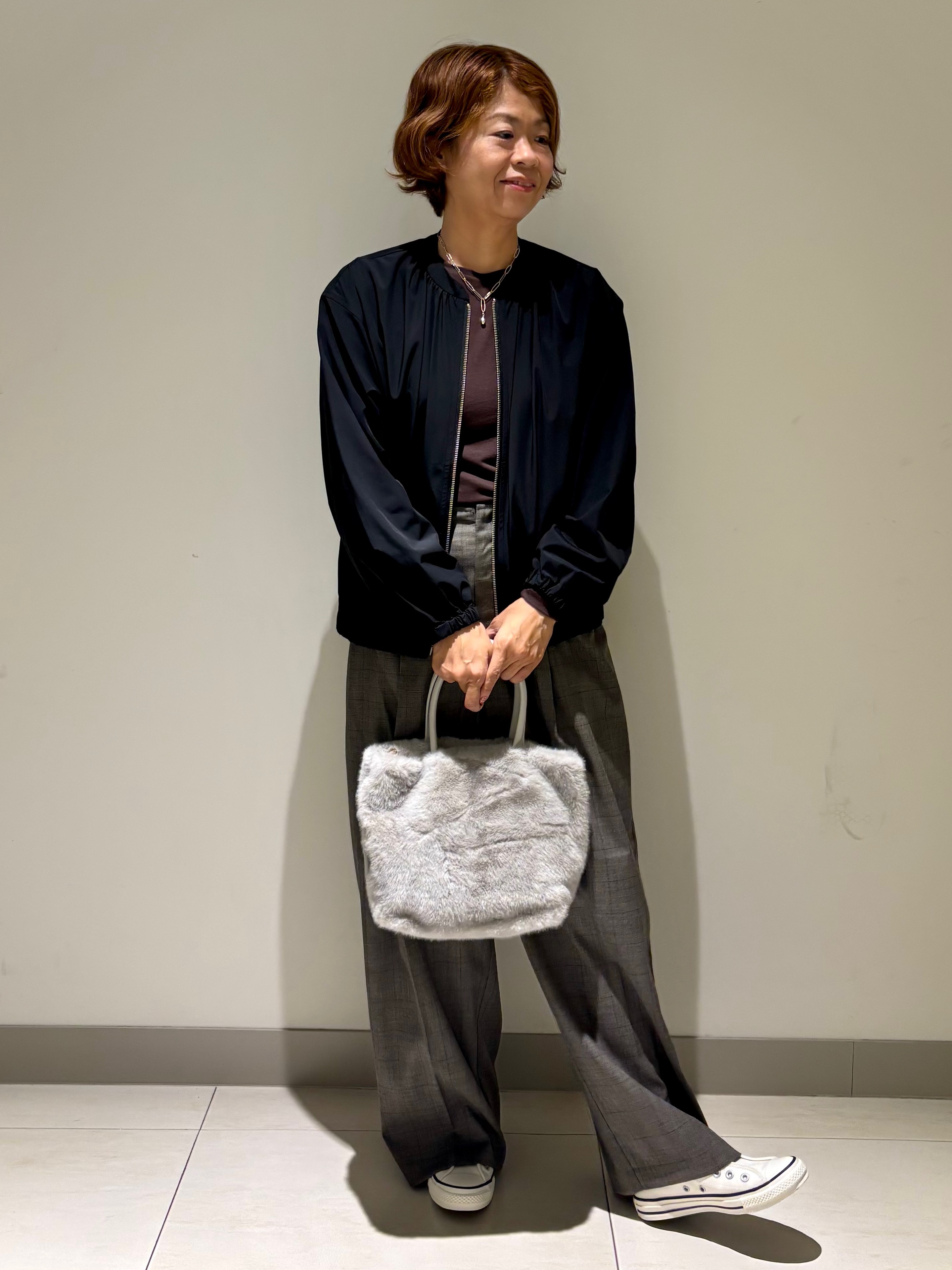 Haruさんの「Dessin｜【UV/撥水/洗濯機OK】多機能素材ノーカラーブルゾン」を使ったコーディネート