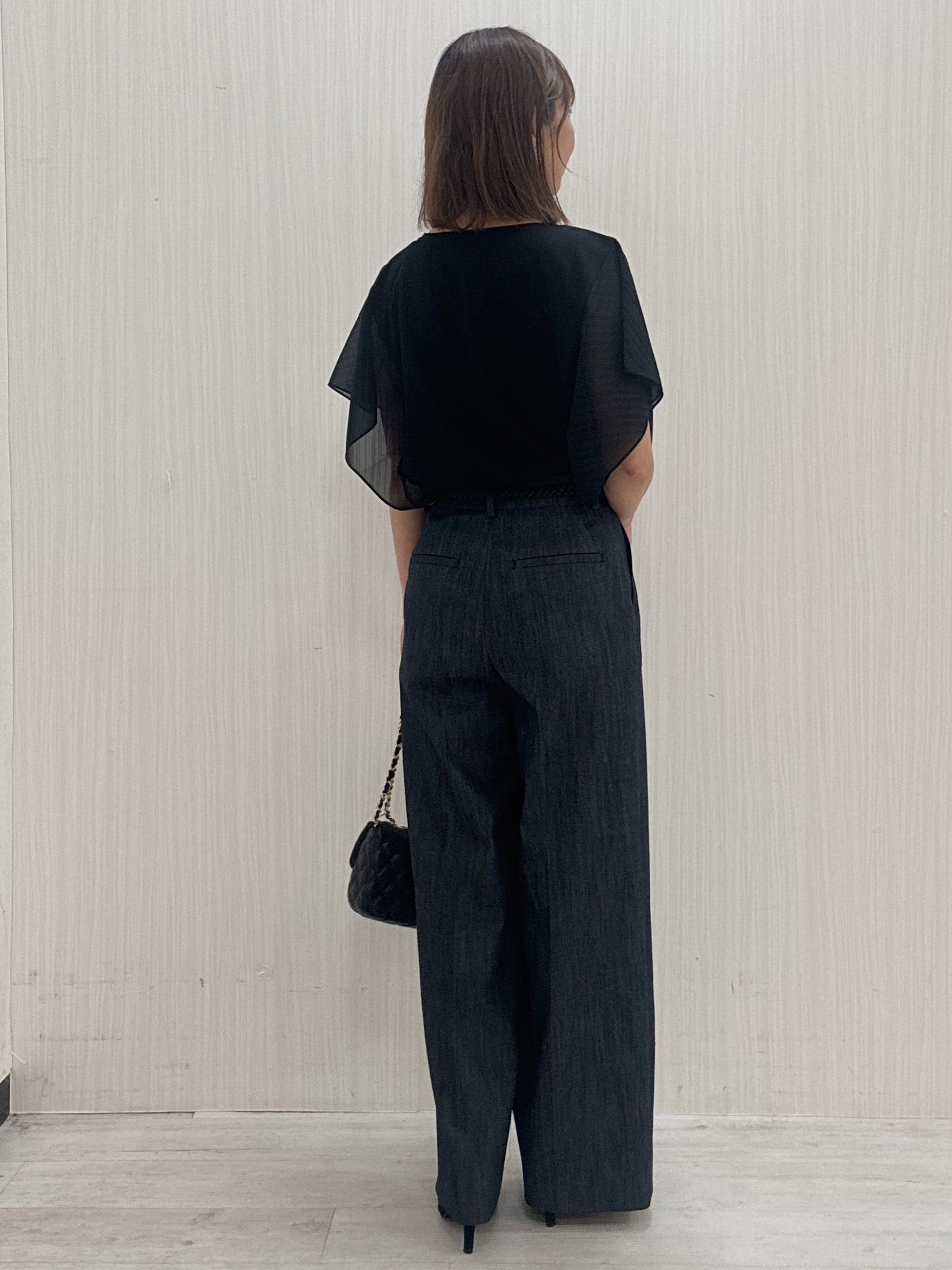 yuさんの「COUP DE CHANCE｜【手洗い可／日本製】フレンチシアーカットソー」を使ったコーディネート