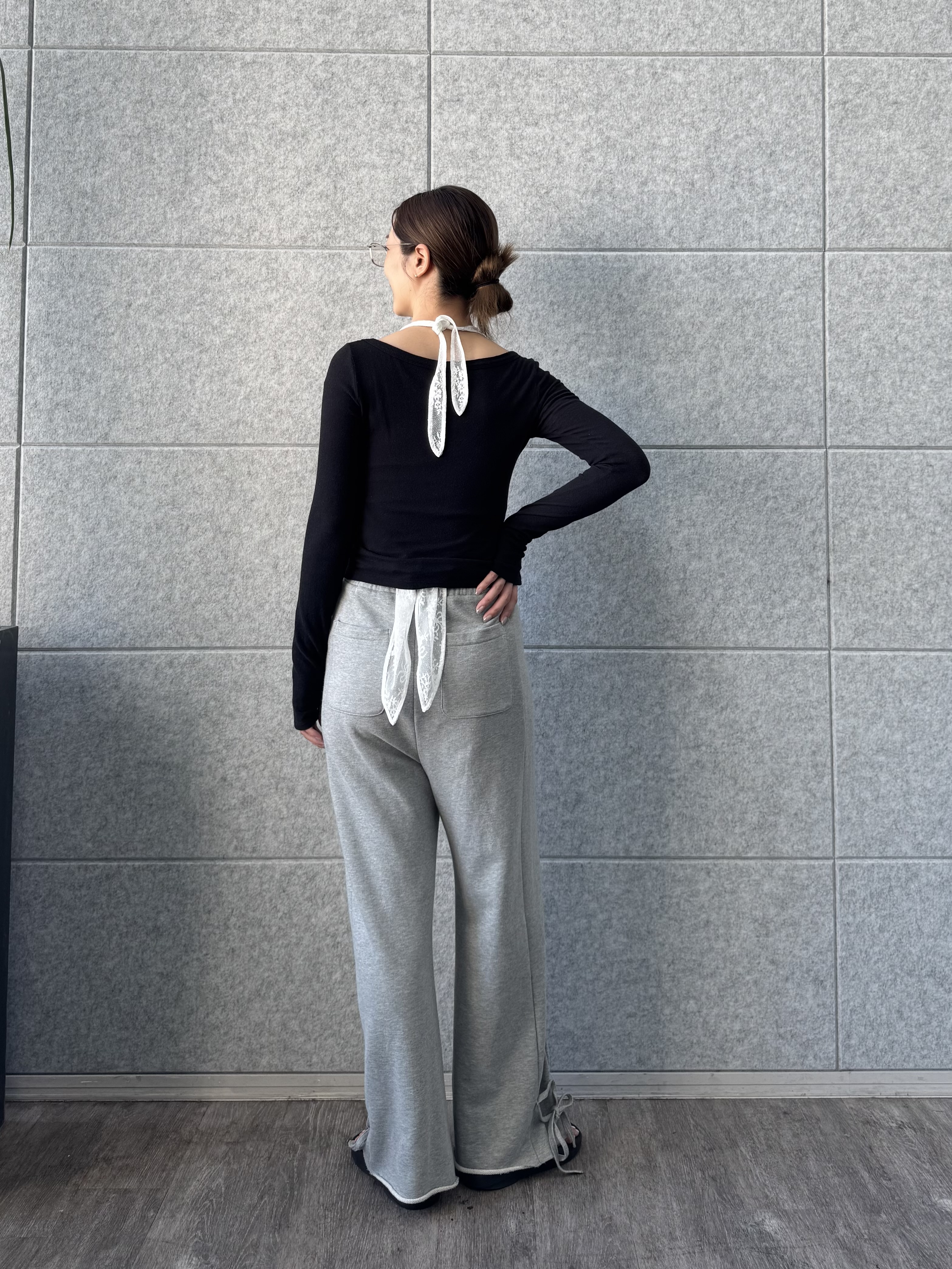uchi__yamaさんの「CODE A｜【Re】ribbon sweat pants」を使ったコーディネート