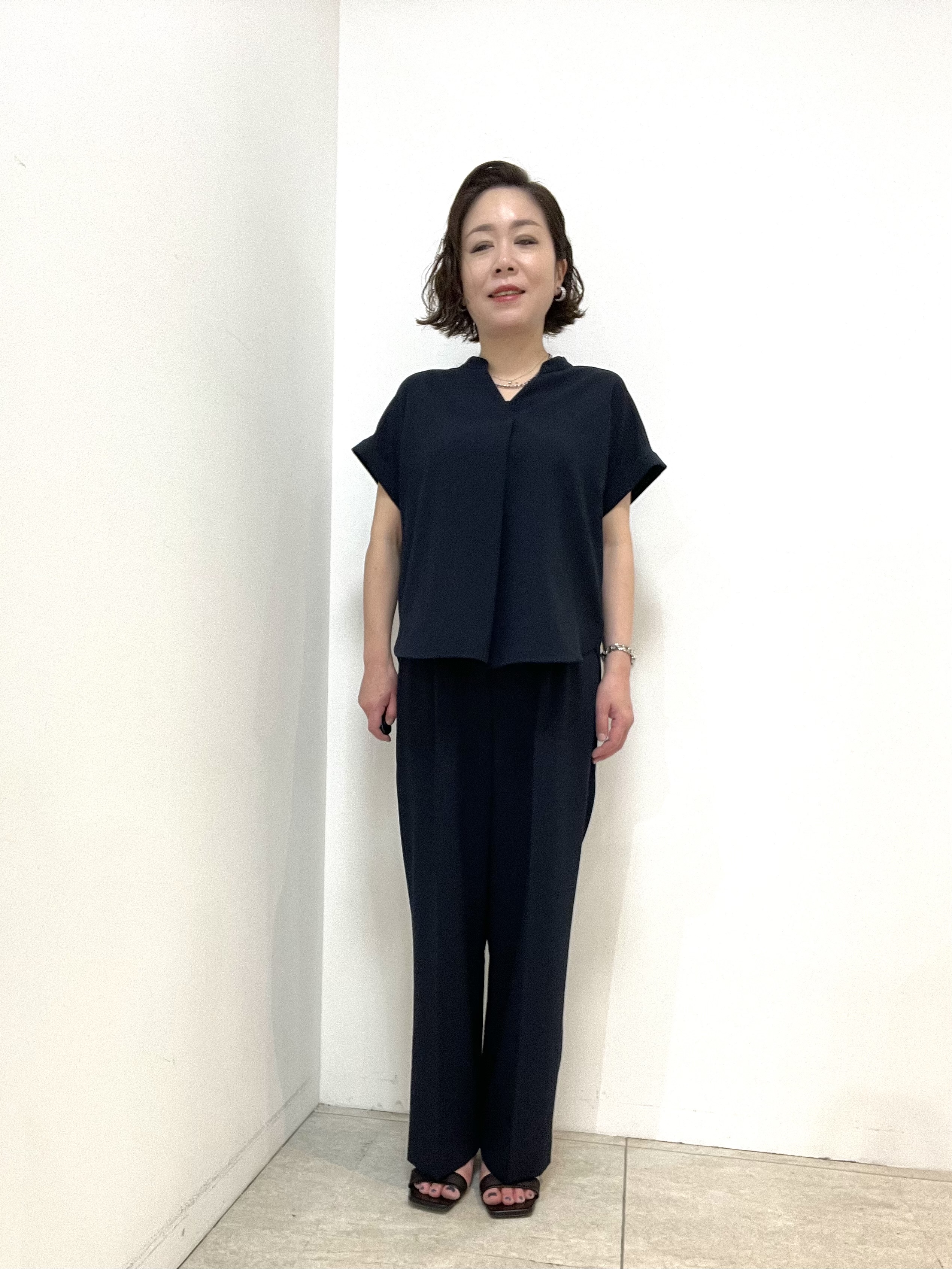 Wachiさんの「UNTITLED｜【セットアップ可/UVカット】エアリークールブラウス」を使ったコーディネート