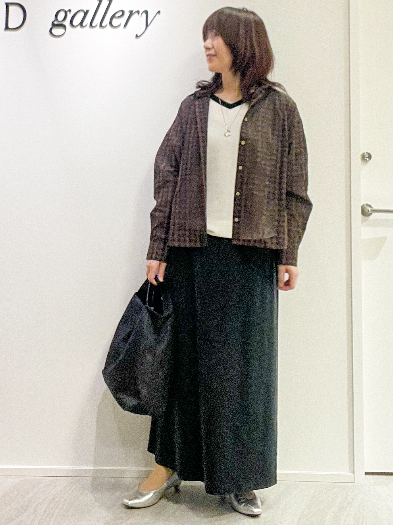 めいさんの「UNTITLED｜【11色展開/体型カバー】前後2WAYフレンチスリーブニット」を使ったコーディネート