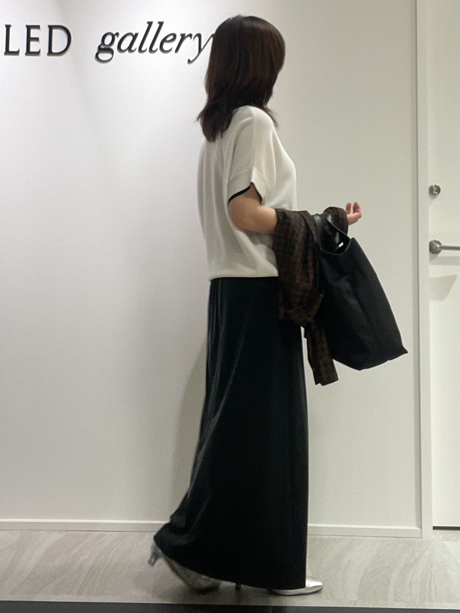 めいさんの「UNTITLED｜【11色展開/体型カバー】前後2WAYフレンチスリーブニット」を使ったコーディネート