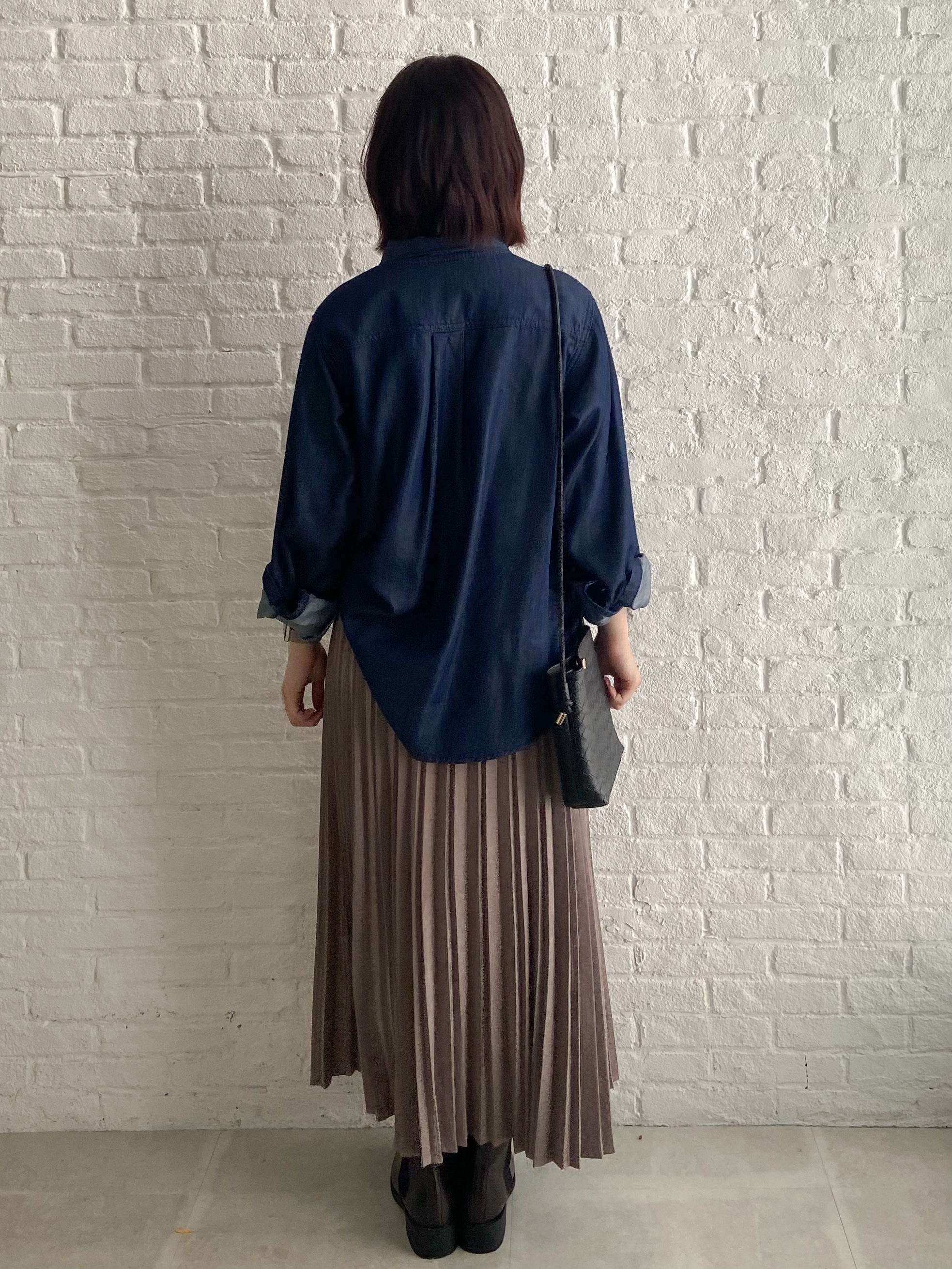 kimiさんの「OPAQUE.CLIP｜デニムボウタイブラウス【洗濯機OK】」を使ったコーディネート
