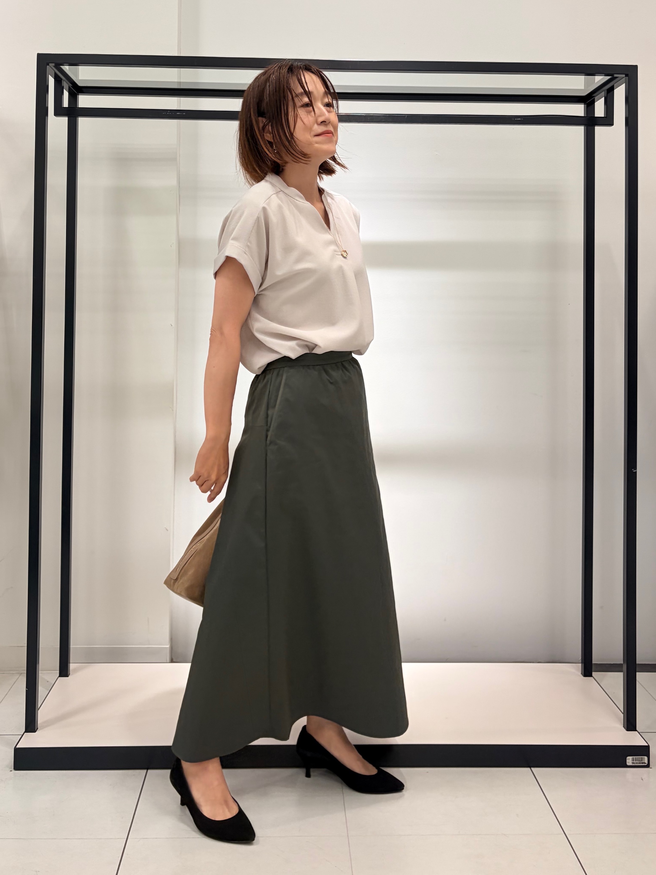Mikiさんの「UNTITLED｜【セットアップ可/UVカット】エアリークールブラウス」を使ったコーディネート