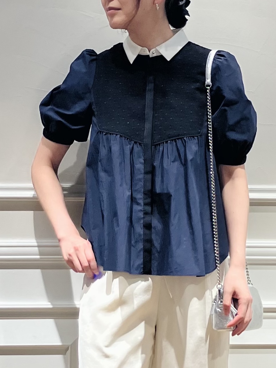 TSUKUIさんの「DRESSTERIOR｜【着映え】パフスリーブ ブザムブラウス」を使ったコーディネート