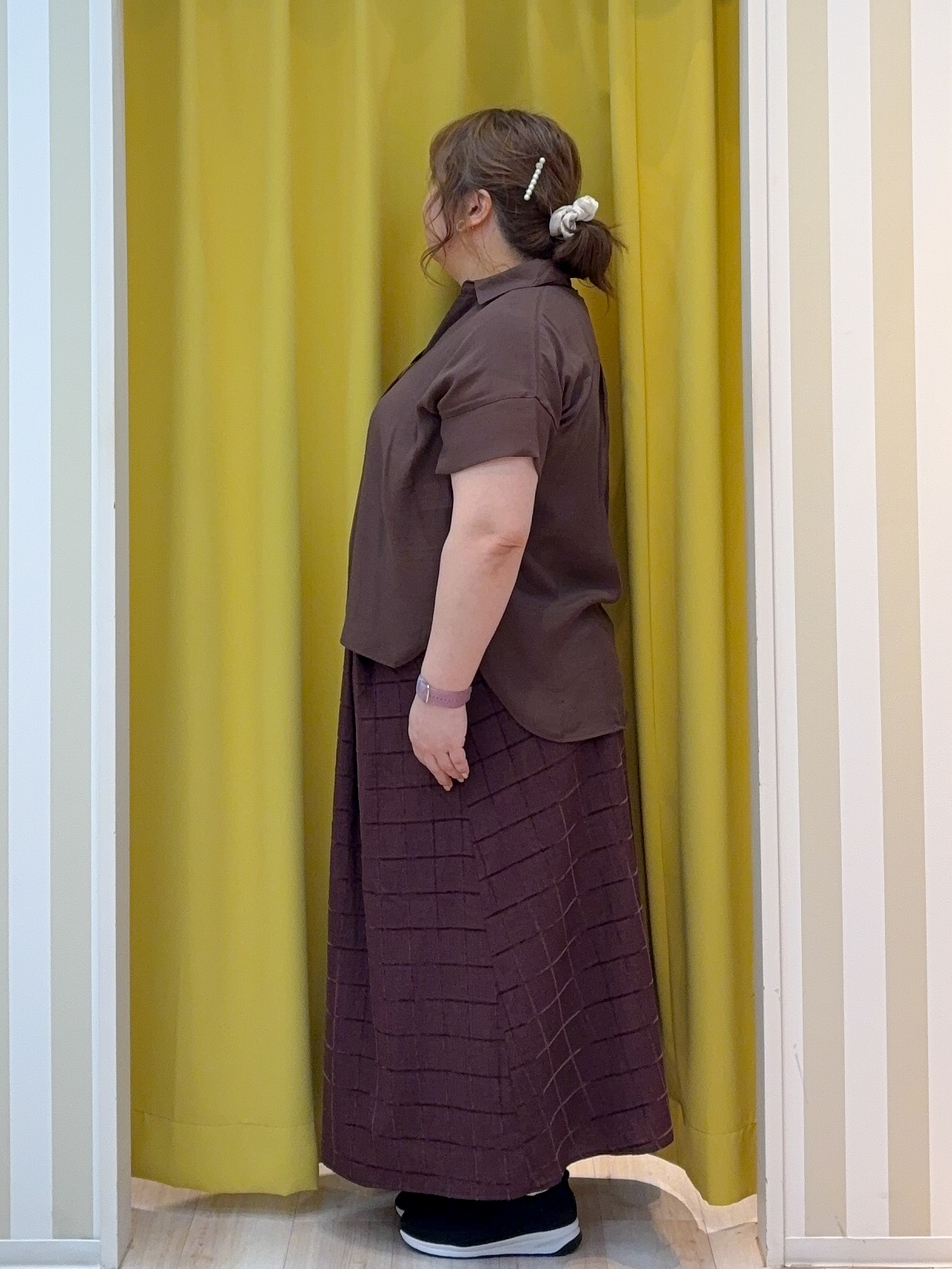 kotoさんさんの「SHOO･LA･RUE｜【2点セット/S-LL/洗濯機可】時短でコーデ決まる スラブスキッパーシャツ＋タンクトップ」を使ったコーディネート