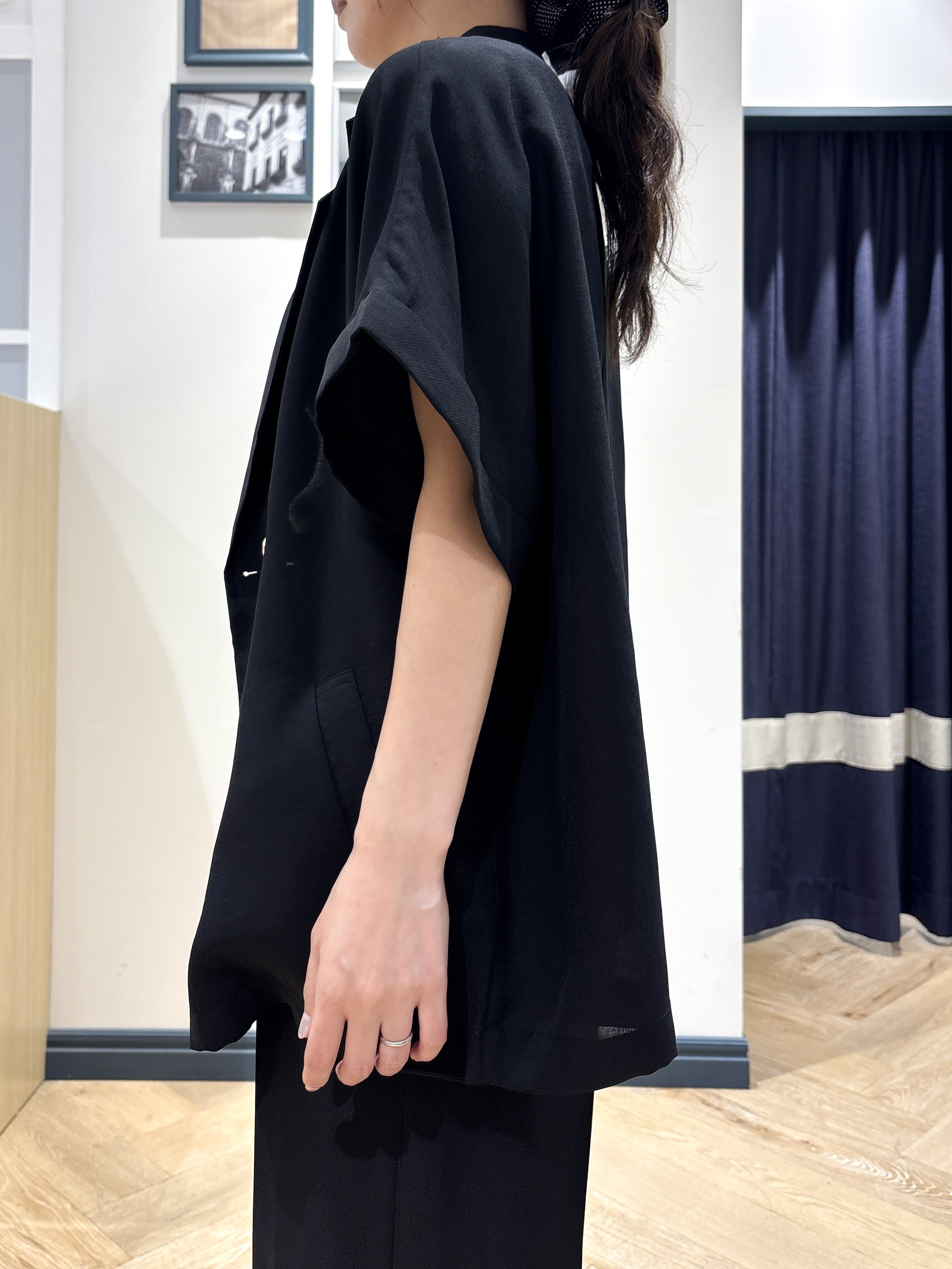 ayakaさんの「grove｜【洗濯機OK・ひんやり/SETUP可】シワになりにくいハーフスリーブジャケット」を使ったコーディネート
