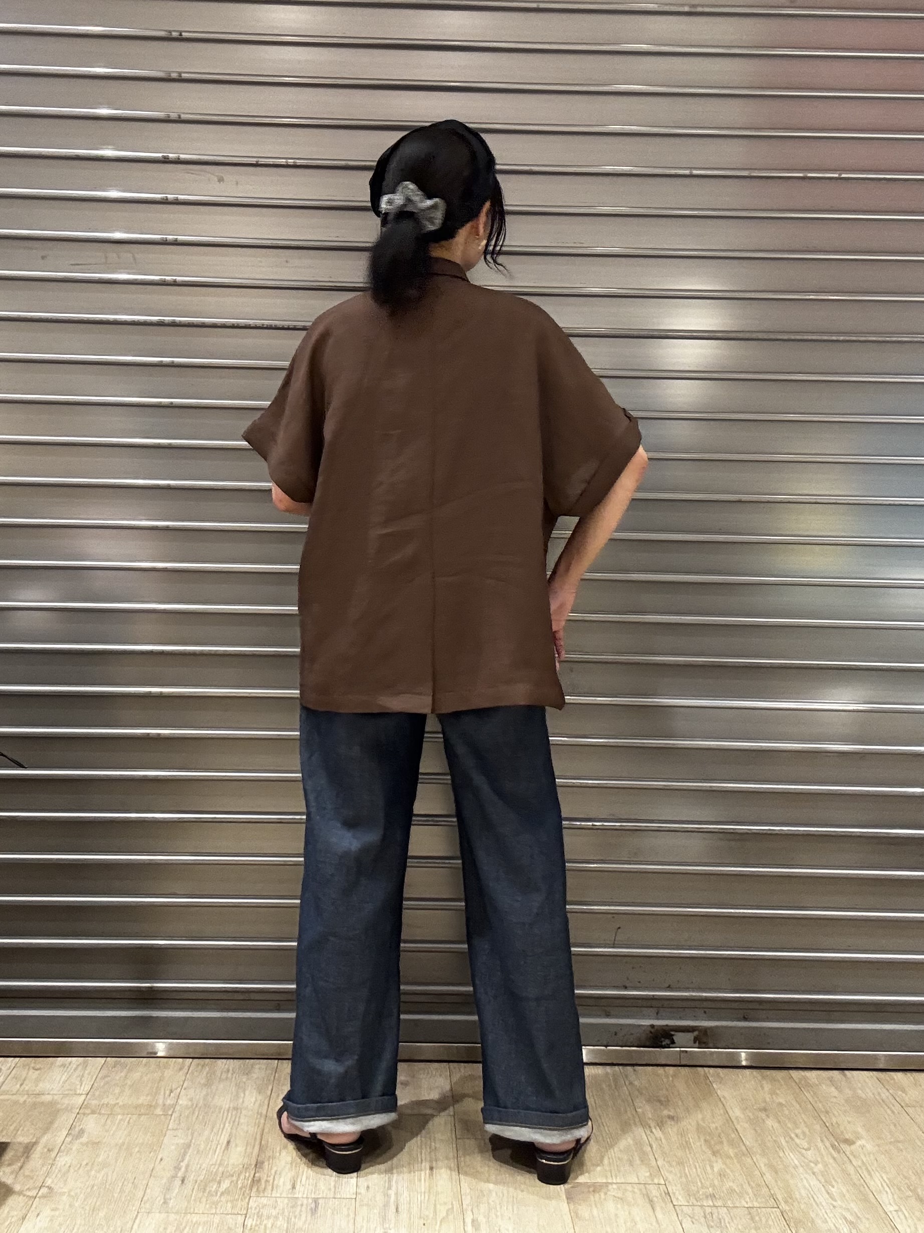 miccaさんの「grove｜【洗濯機OK/SETUP可】シワになりにくいハーフスリーブジャケット」を使ったコーディネート