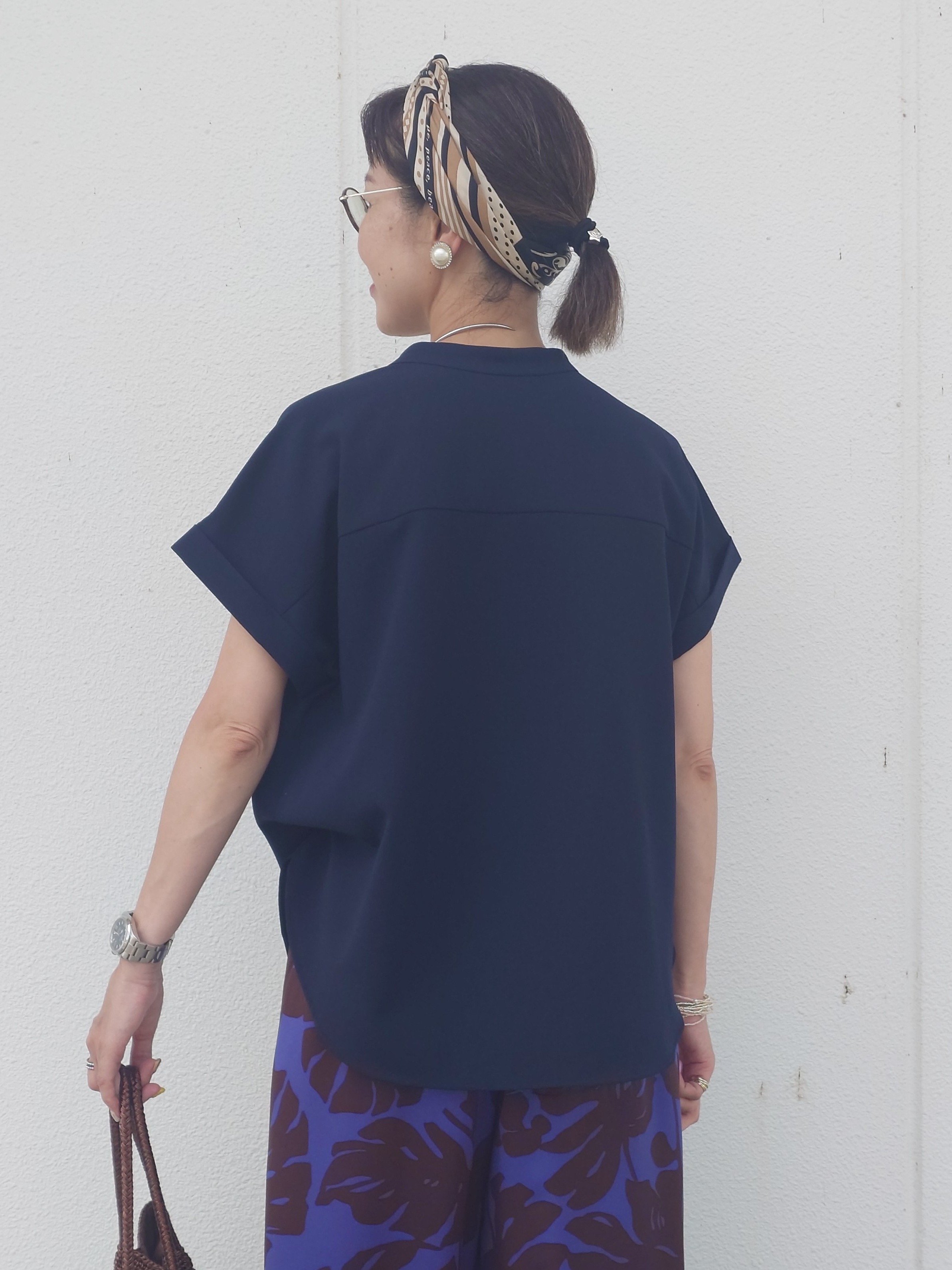 MUTSUKOさんの「UNTITLED｜【セットアップ可/UVカット】エアリークールブラウス」を使ったコーディネート