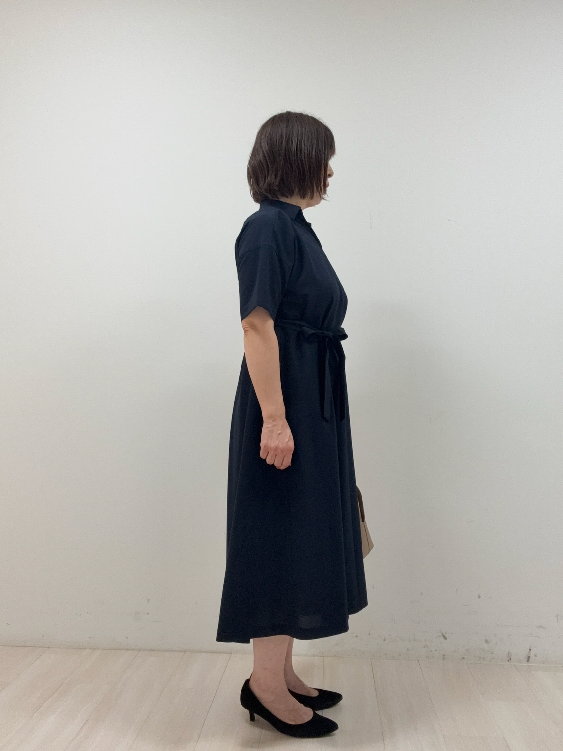 まつさんの「UNTITLED｜【初秋も活躍/UVカット/接触冷感】エアリークールワンピース」を使ったコーディネート
