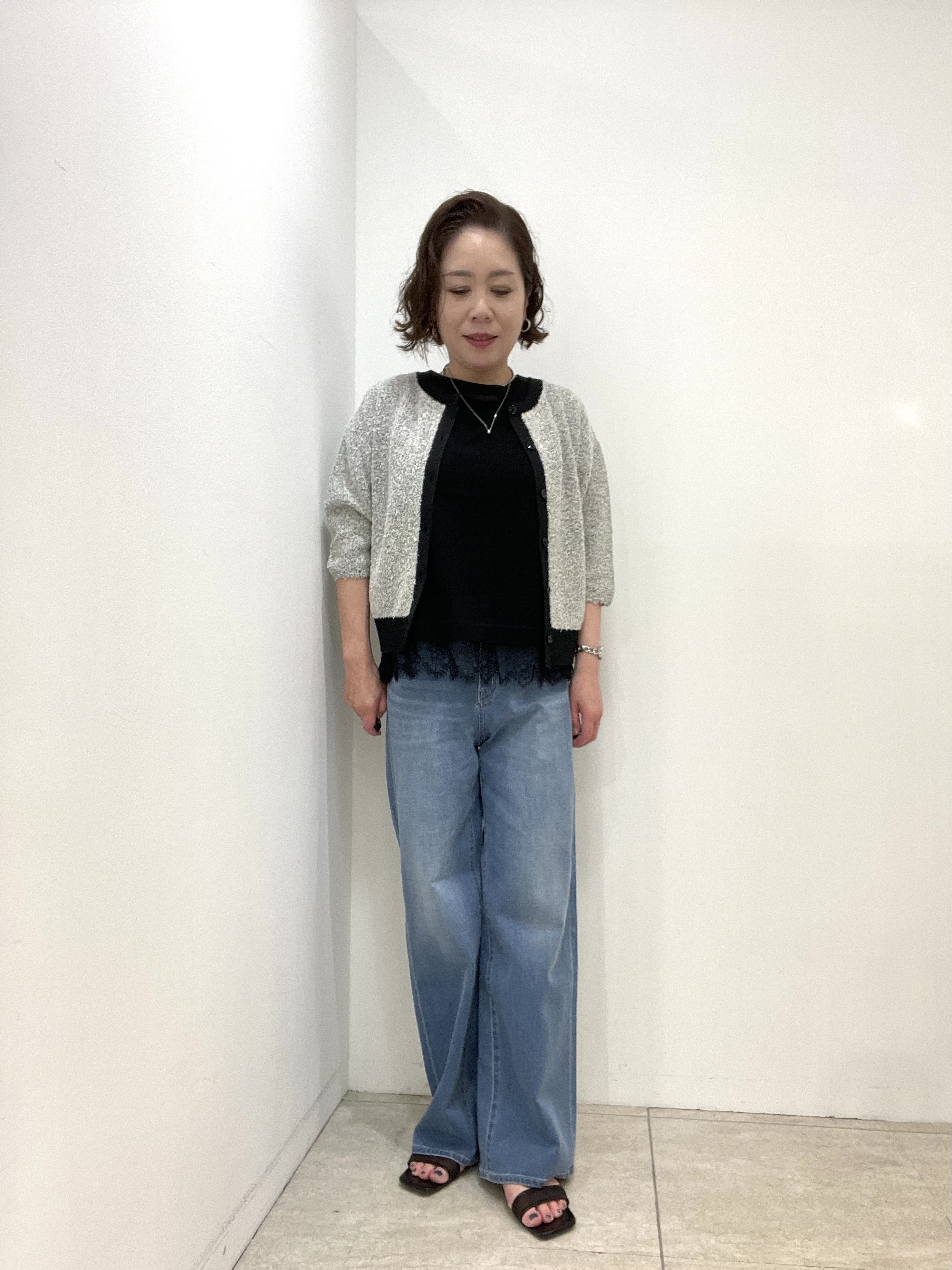 Wachiさんの「UNTITLED｜【ジャケットライク/前後2WAY】コットン混カールプルオーバー」を使ったコーディネート
