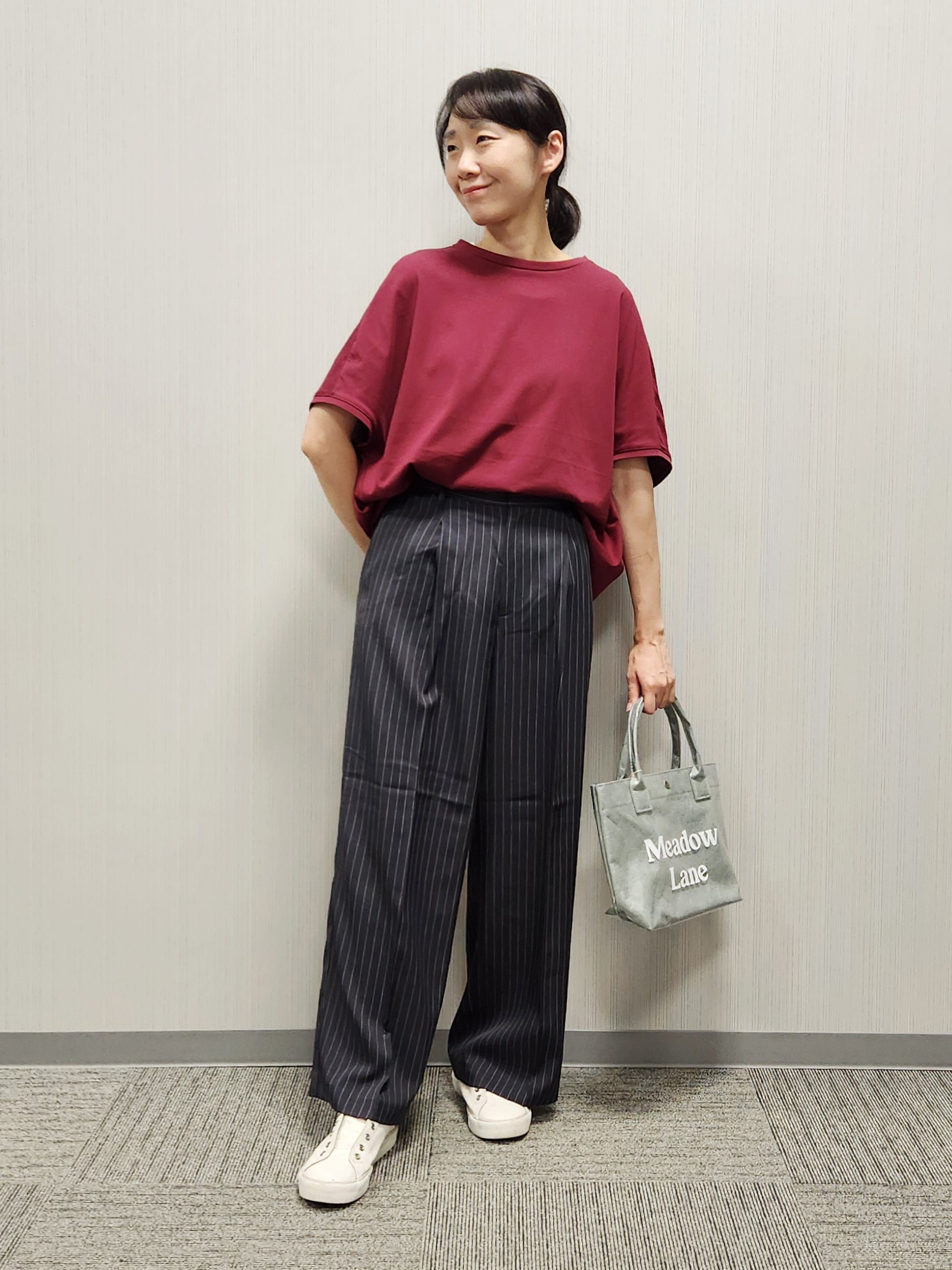 naraさんの「Dessin｜【汗シミ防止/UVカット】ドルマンスリーブ プルオーバー」を使ったコーディネート