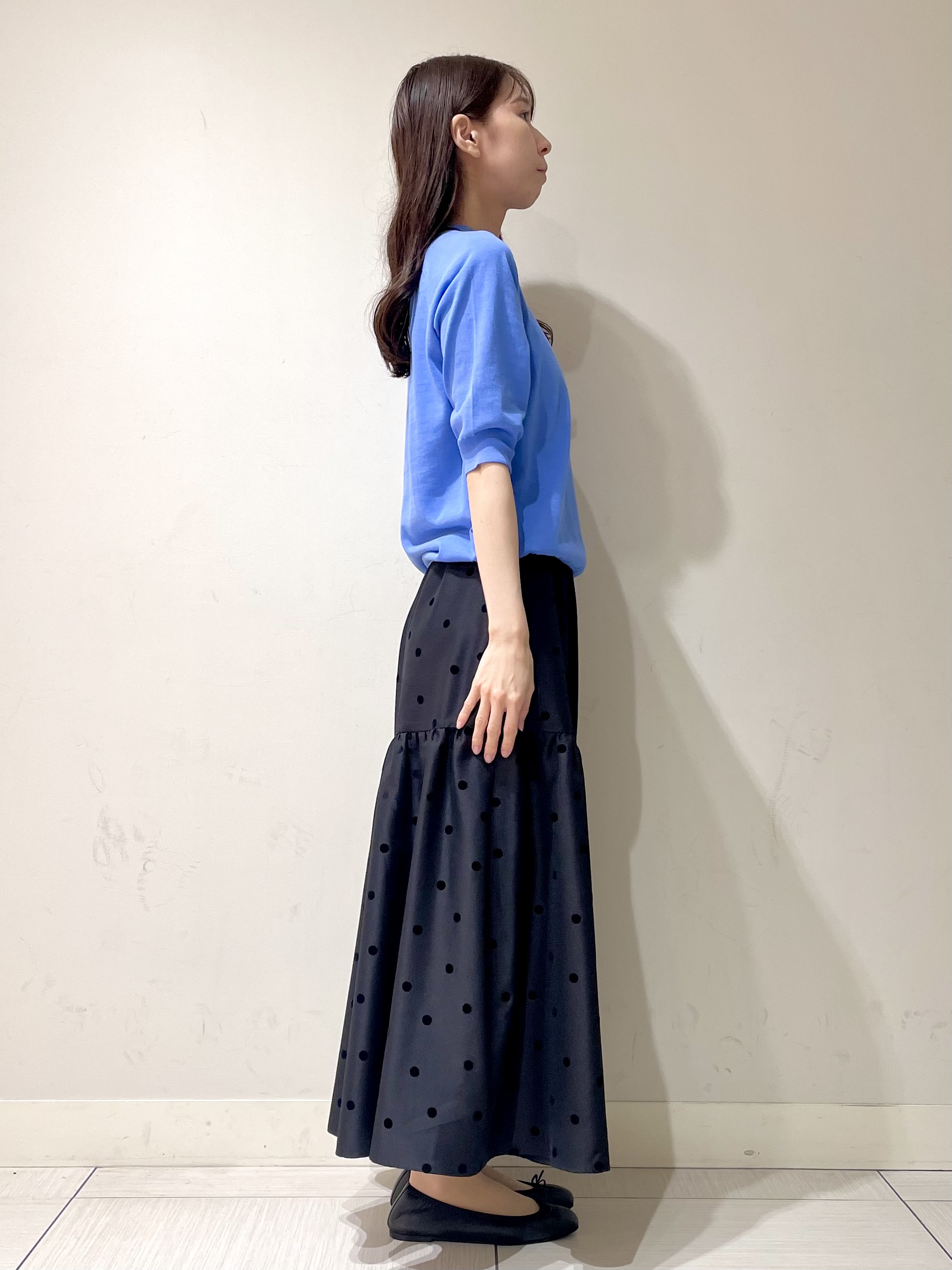 ことさんの「DRESSTERIOR｜【ウォッシャブル】コットンシルクハーフスリーブニット」を使ったコーディネート