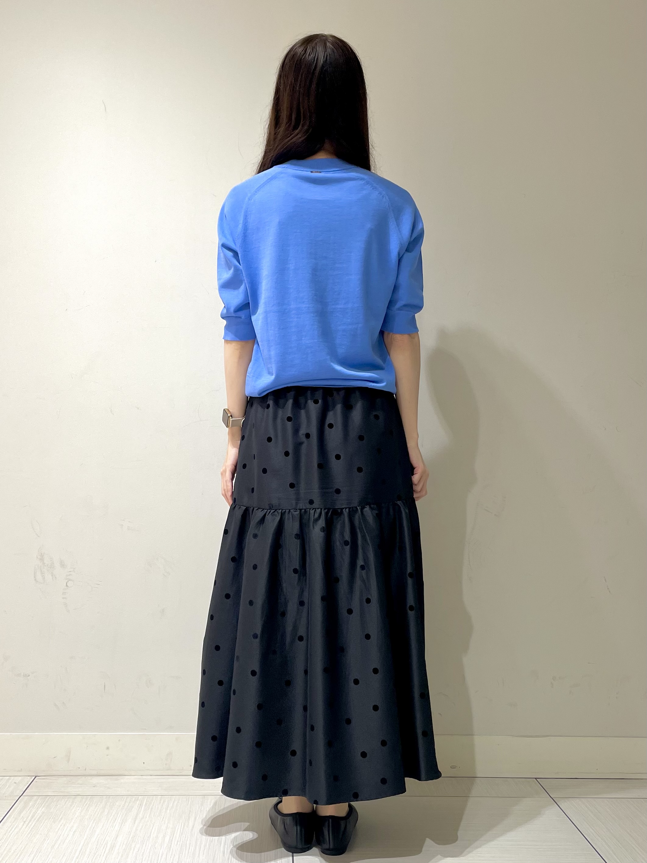 ことさんの「DRESSTERIOR｜【ウォッシャブル】コットンシルクハーフスリーブニット」を使ったコーディネート