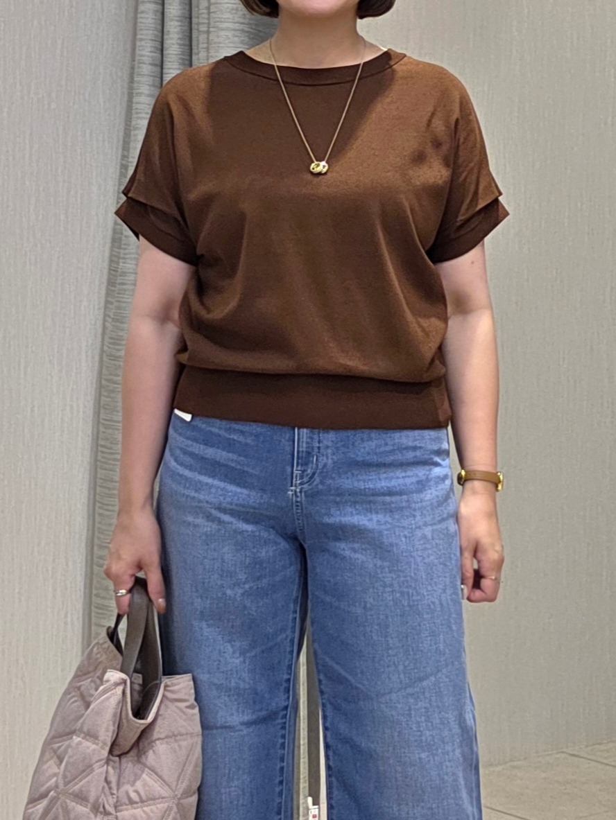naokoさんの「UNTITLED｜【秋の通勤羽織/セットアップ可/UVカット】エアリークール半袖ジャケット」を使ったコーディネート