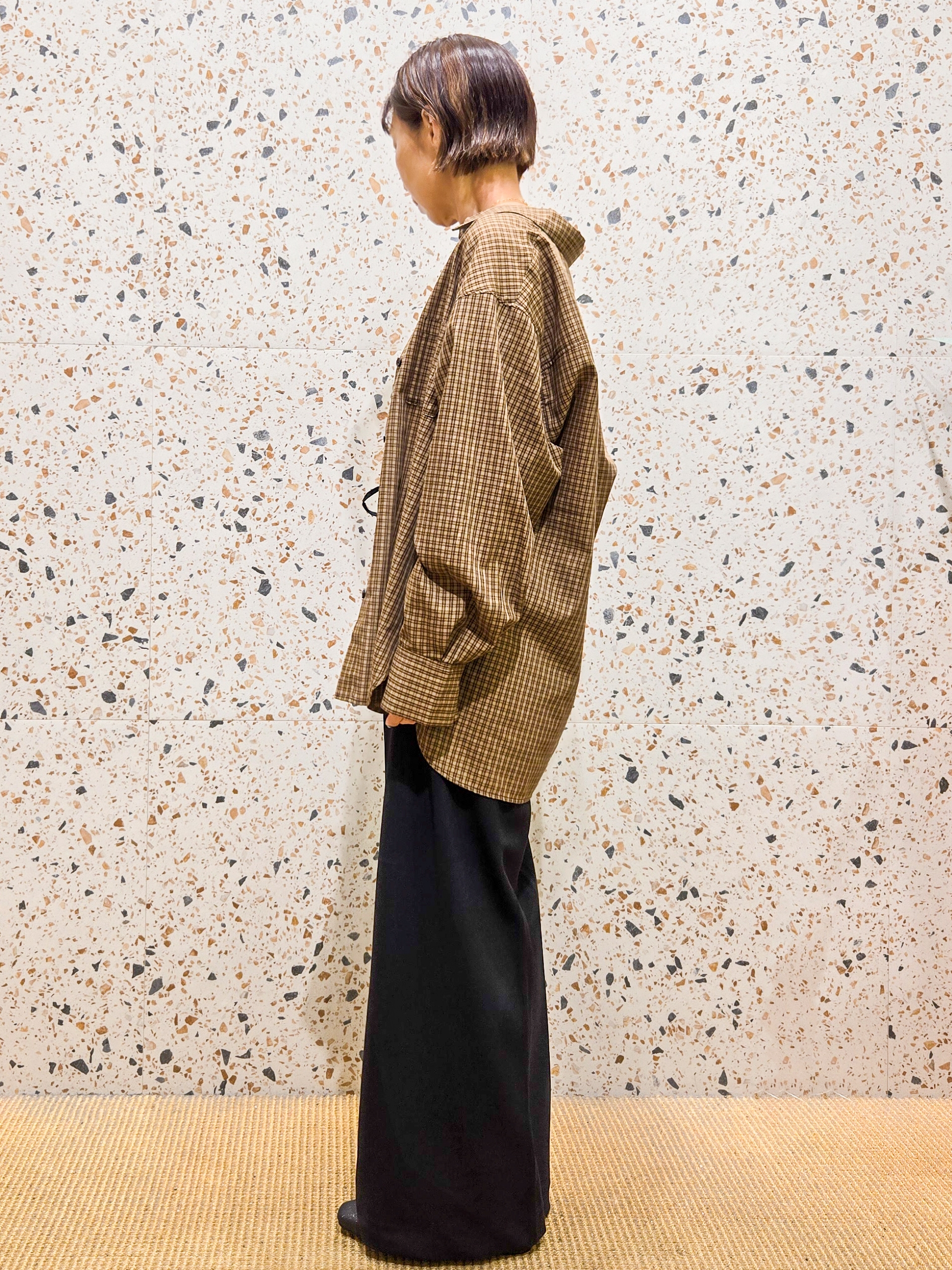 yoshimiさんの「OPAQUE.CLIP｜チェック柄シャツ【洗濯機OK】」を使ったコーディネート
