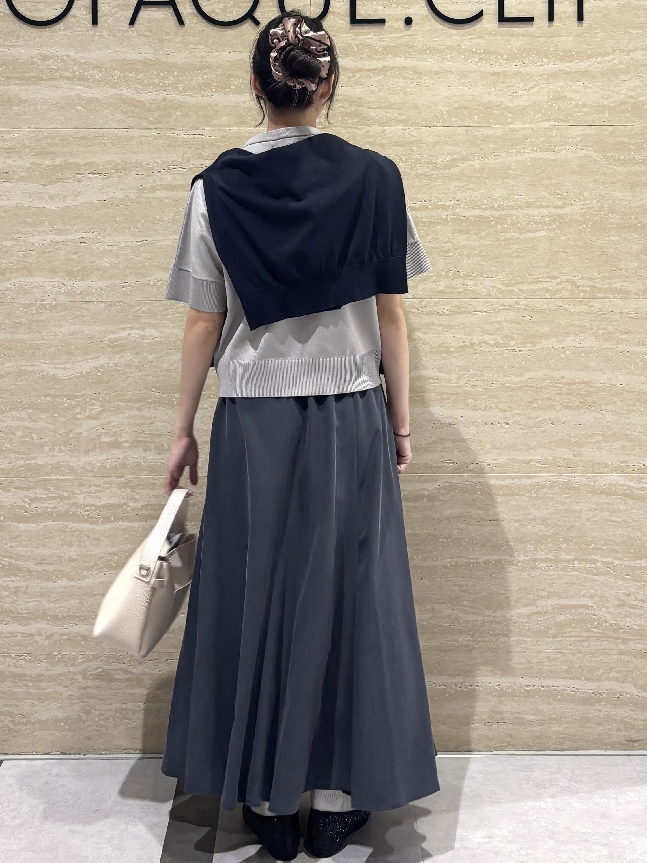 Ririkaさんの「OPAQUE.CLIP｜2WAY衿ドッキングニット《洗濯機OK》」を使ったコーディネート