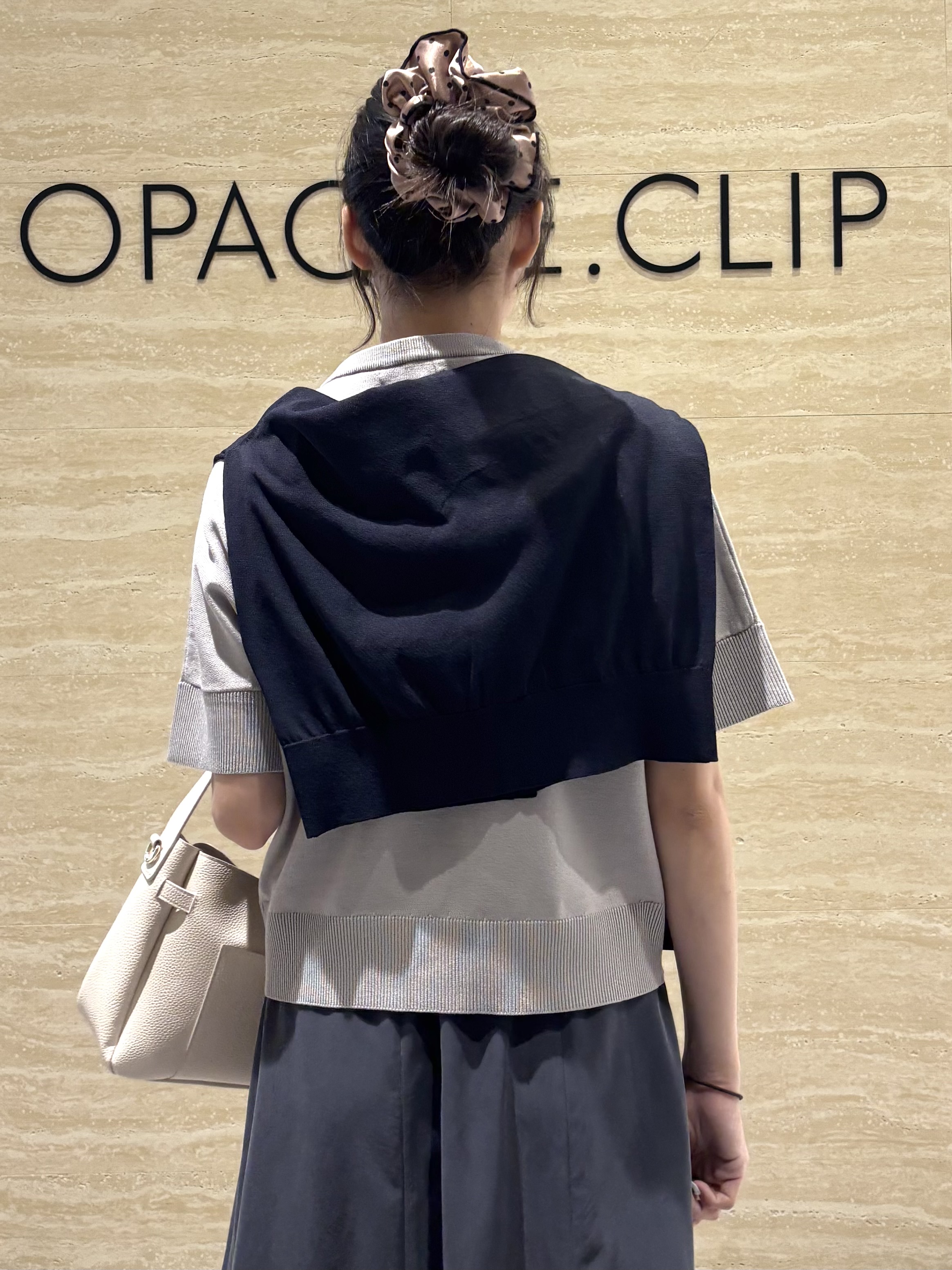 Ririkaさんの「OPAQUE.CLIP｜2WAY衿ドッキングニット《洗濯機OK》」を使ったコーディネート