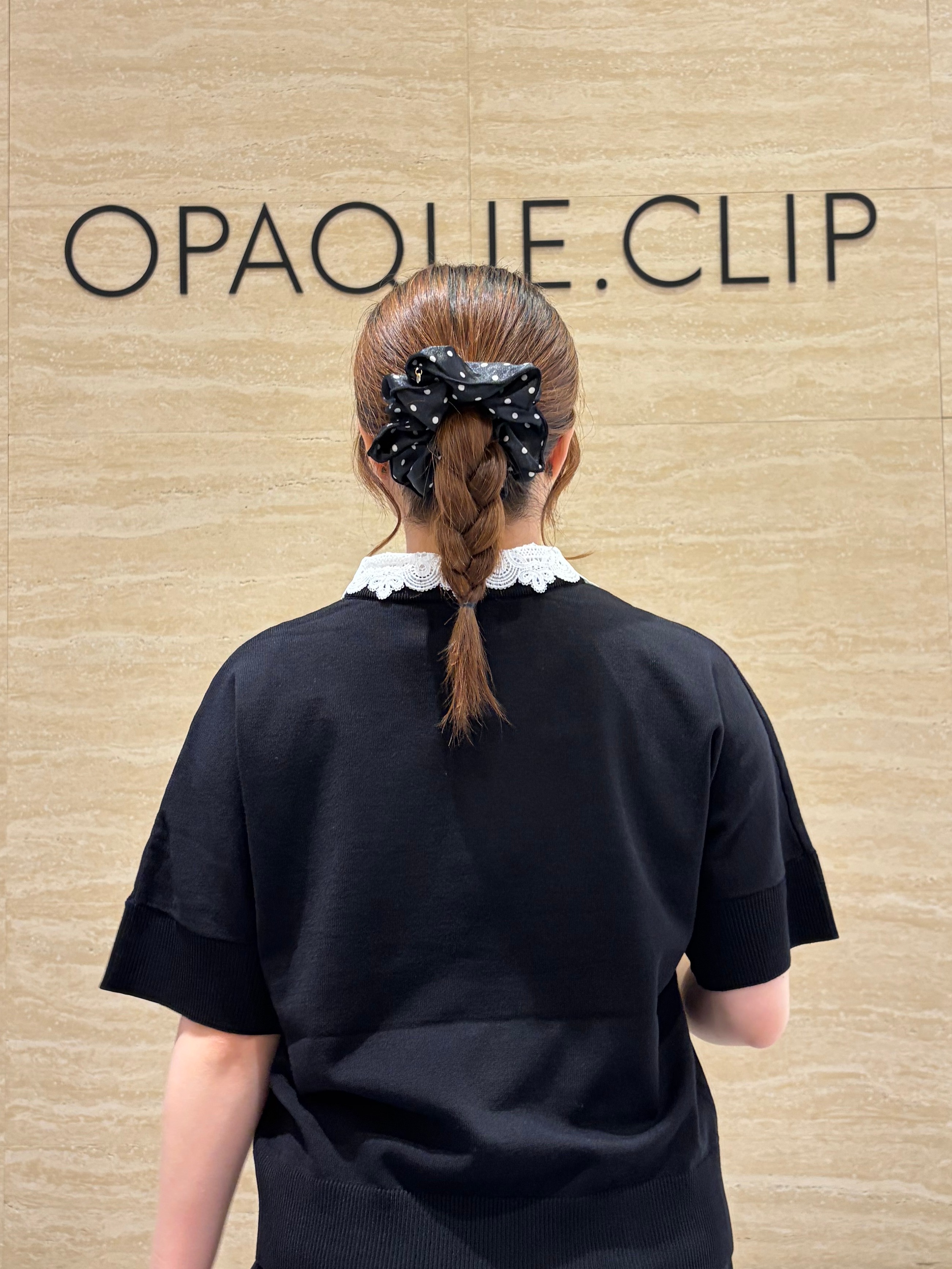 yiさんの「OPAQUE.CLIP｜2WAY衿ドッキングニット《洗濯機OK》」を使ったコーディネート