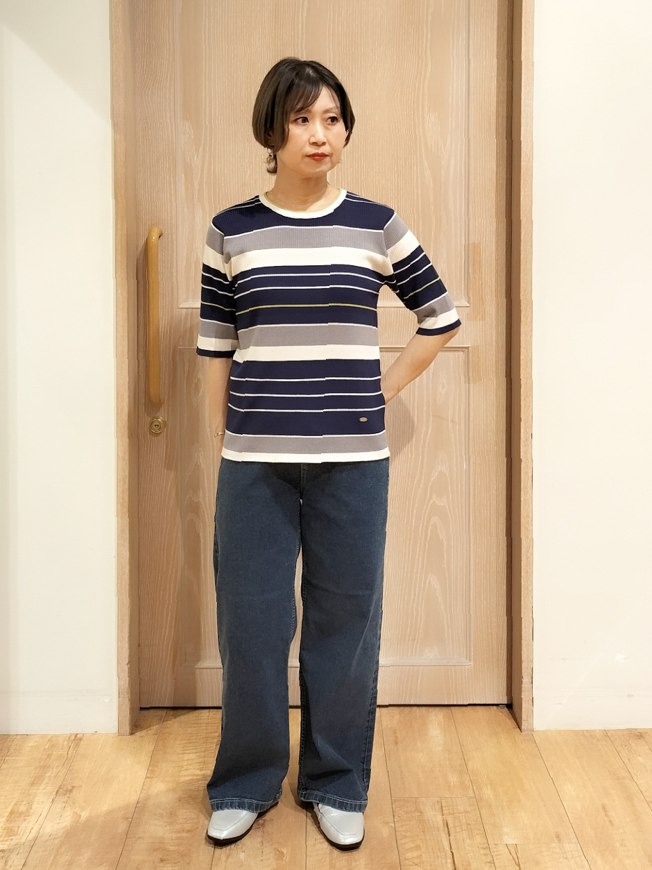 YUKIさんの「SHOO･LA･RUE｜【セットアップ可/通勤/洗濯機可/SS-LL】オンオフ使える ダブルブレストジャケット」を使ったコーディネート