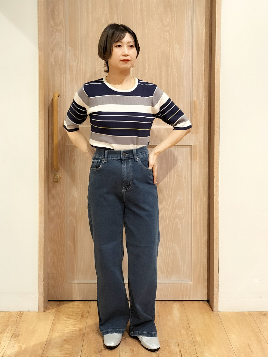 YUKIさんの「SHOO･LA･RUE｜【セットアップ可/通勤/洗濯機可/SS-LL】オンオフ使える ダブルブレストジャケット」を使ったコーディネート