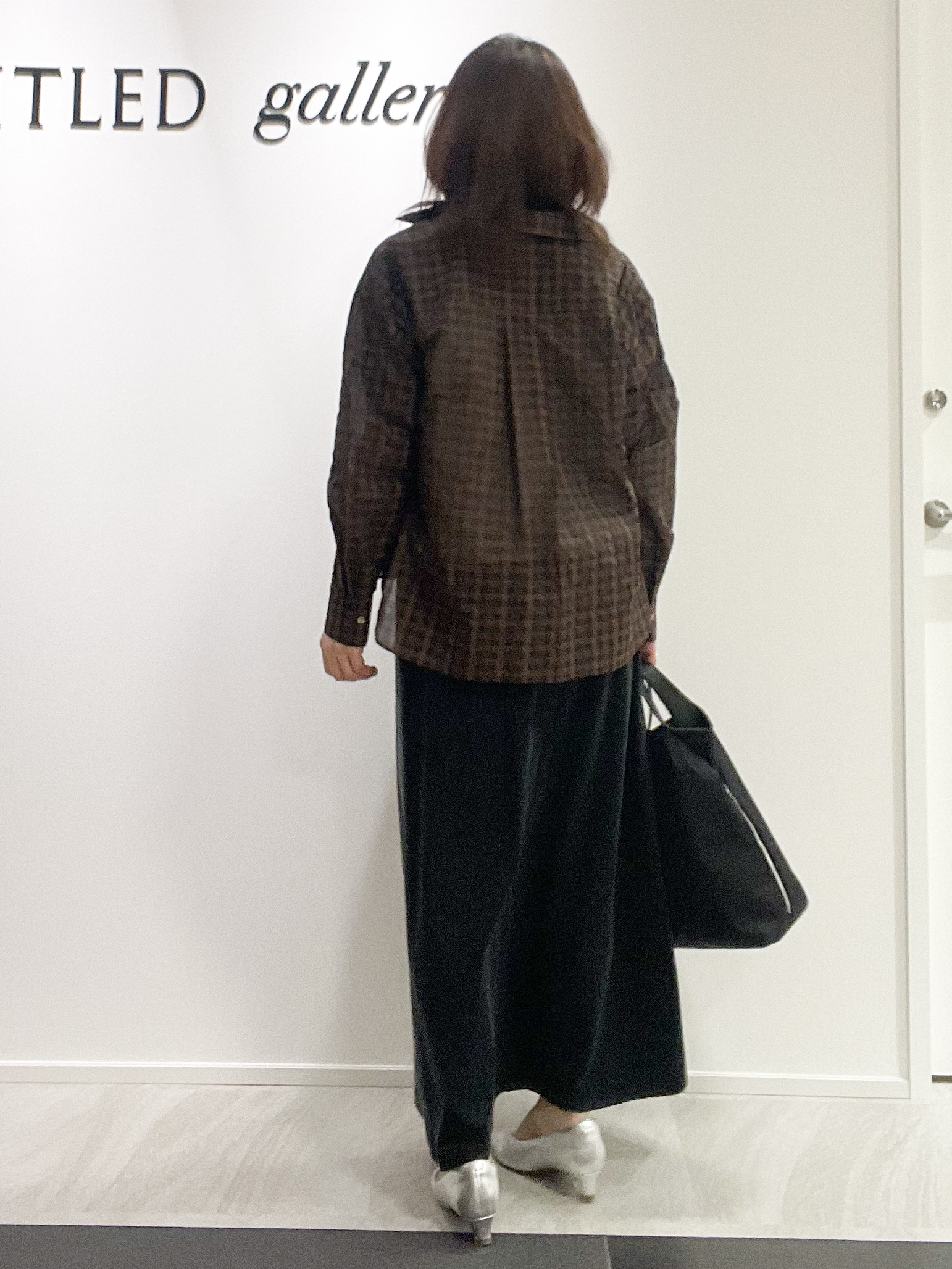 めいさんの「UNTITLED｜【秋映え/羽織り】シアーチェックシャツブラウス」を使ったコーディネート