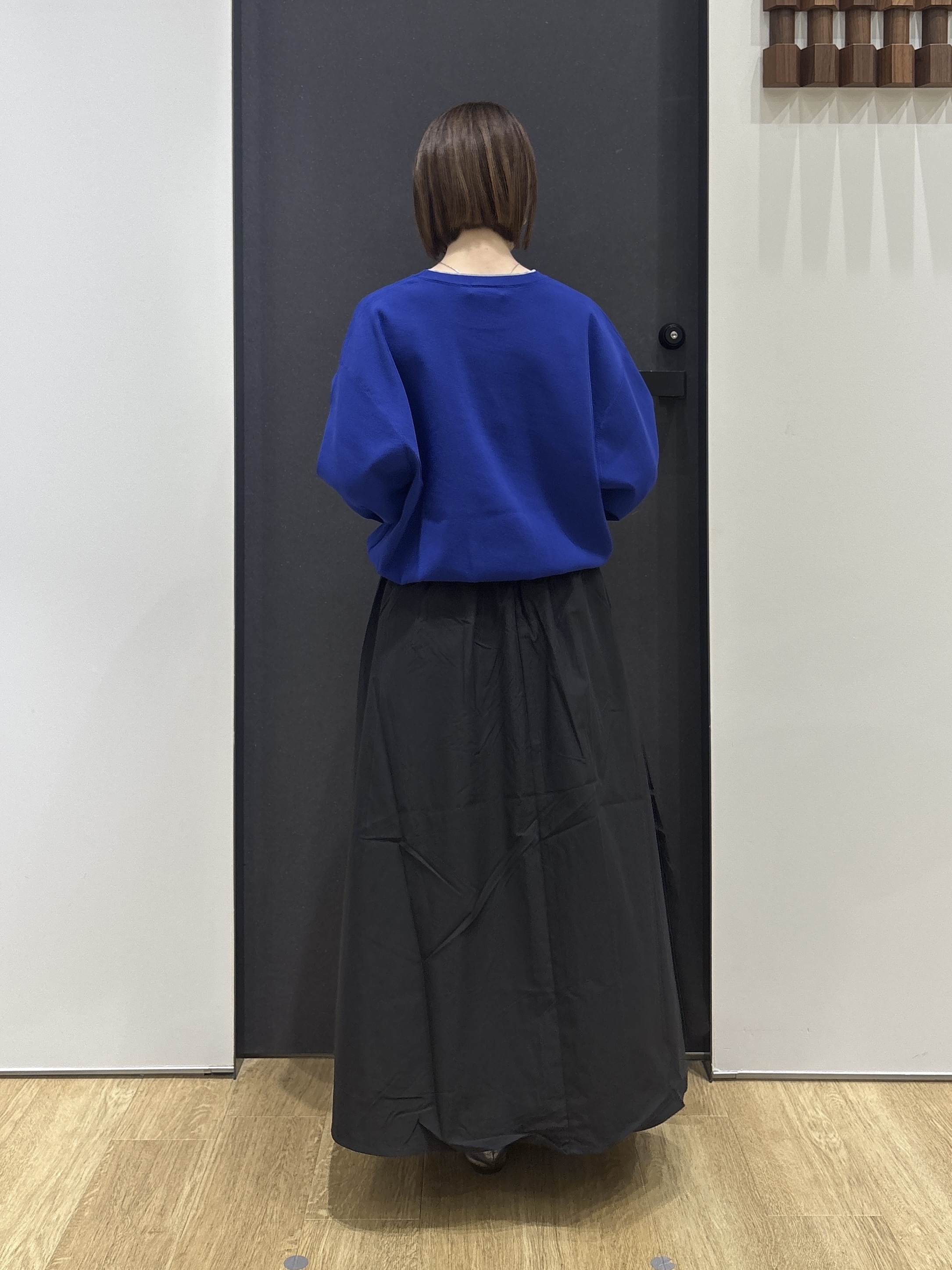 risaさんの「Dessin｜【高レビュー/UVカット/洗濯機OK】6分袖配色ニット」を使ったコーディネート