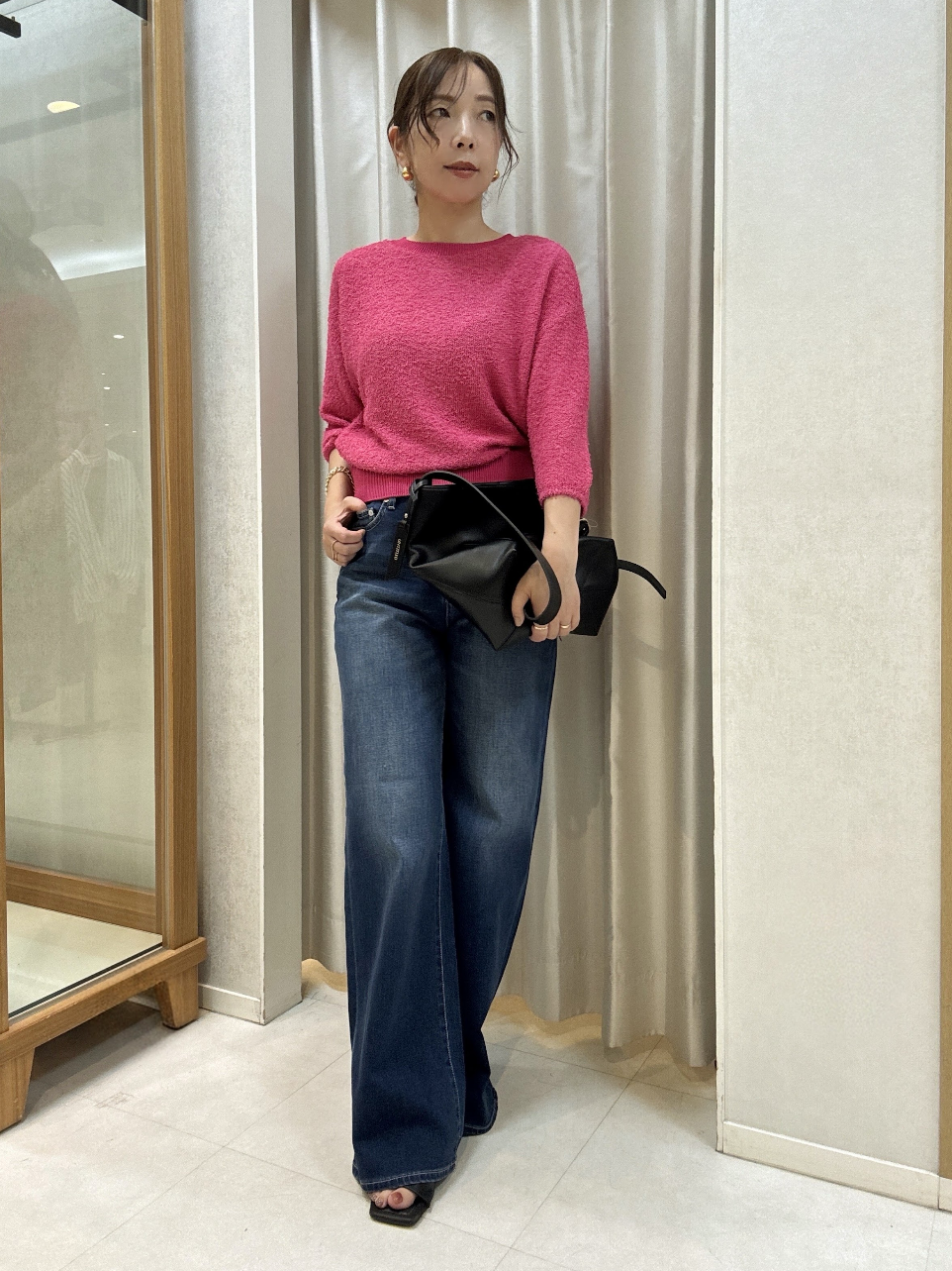 tomoさんの「UNTITLED｜【ジャケットライク/前後2WAY】コットン混カールプルオーバー」を使ったコーディネート