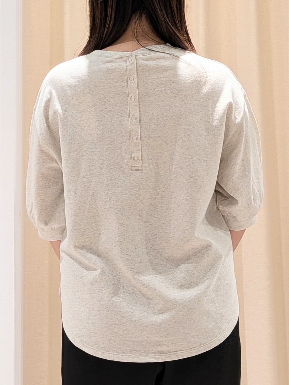 Riiinさんの「Dessin｜バックヘンリーカットソー5分袖」を使ったコーディネート