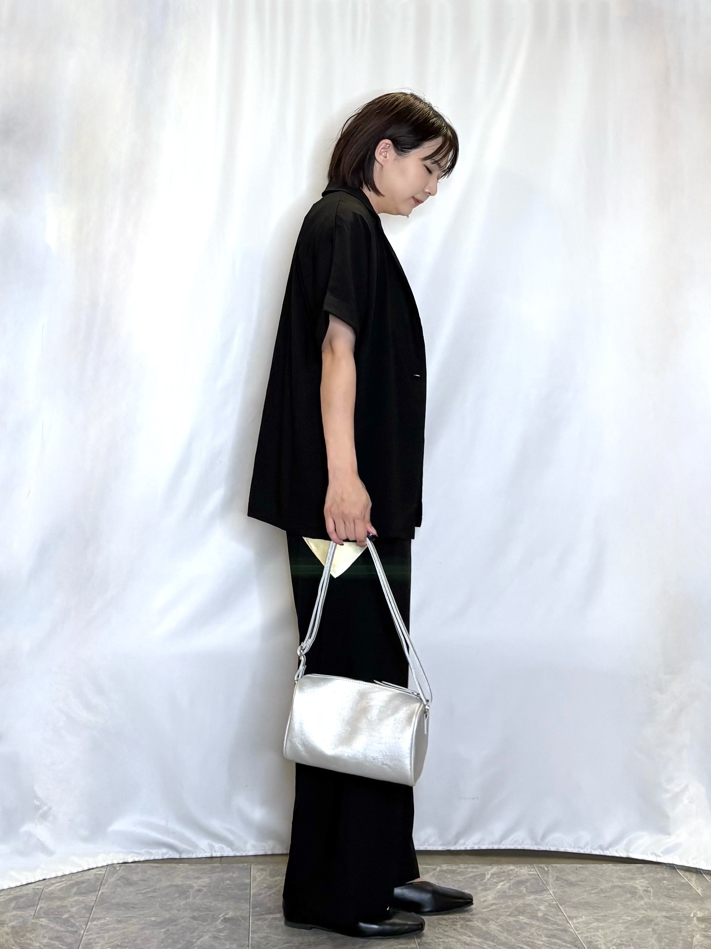 ネリさんの「SHOO･LA･RUE｜【高レビュー/洗濯機可/セットアップ可】軽凛(かろりん) 半袖ジャケット」を使ったコーディネート