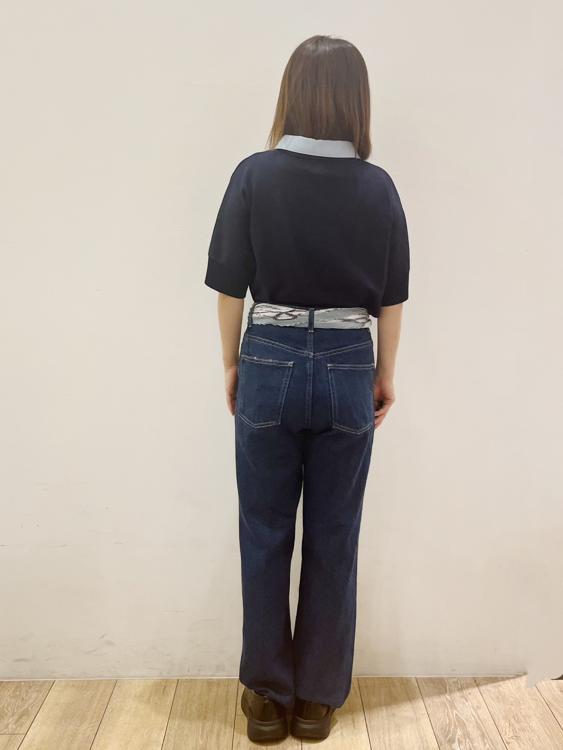 kcさんの「OPAQUE.CLIP｜2WAY衿ドッキングニット《洗濯機OK》」を使ったコーディネート