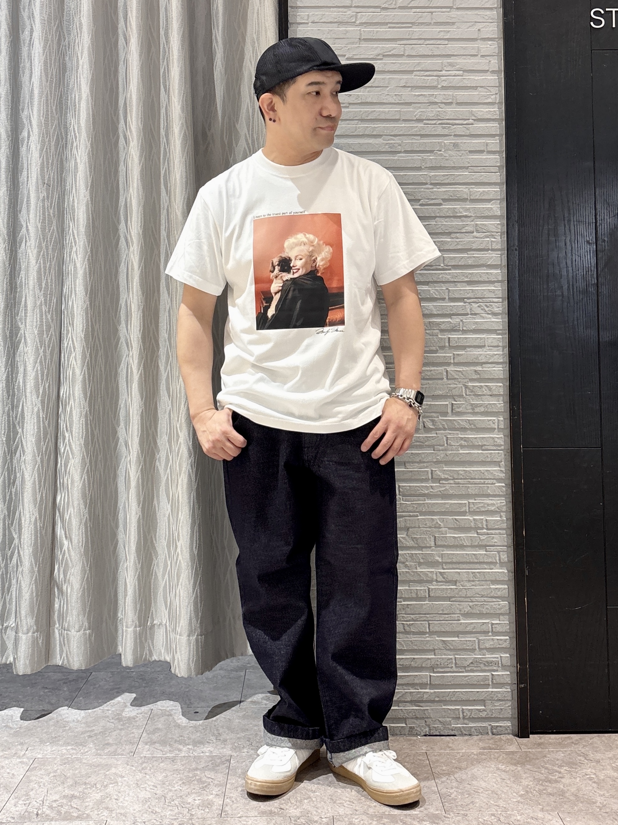 Pーyamaさんの「THE SHOP TK｜【色落ちしにくい/セットアップ可】デニムライク ジップアップジャケット」を使ったコーディネート