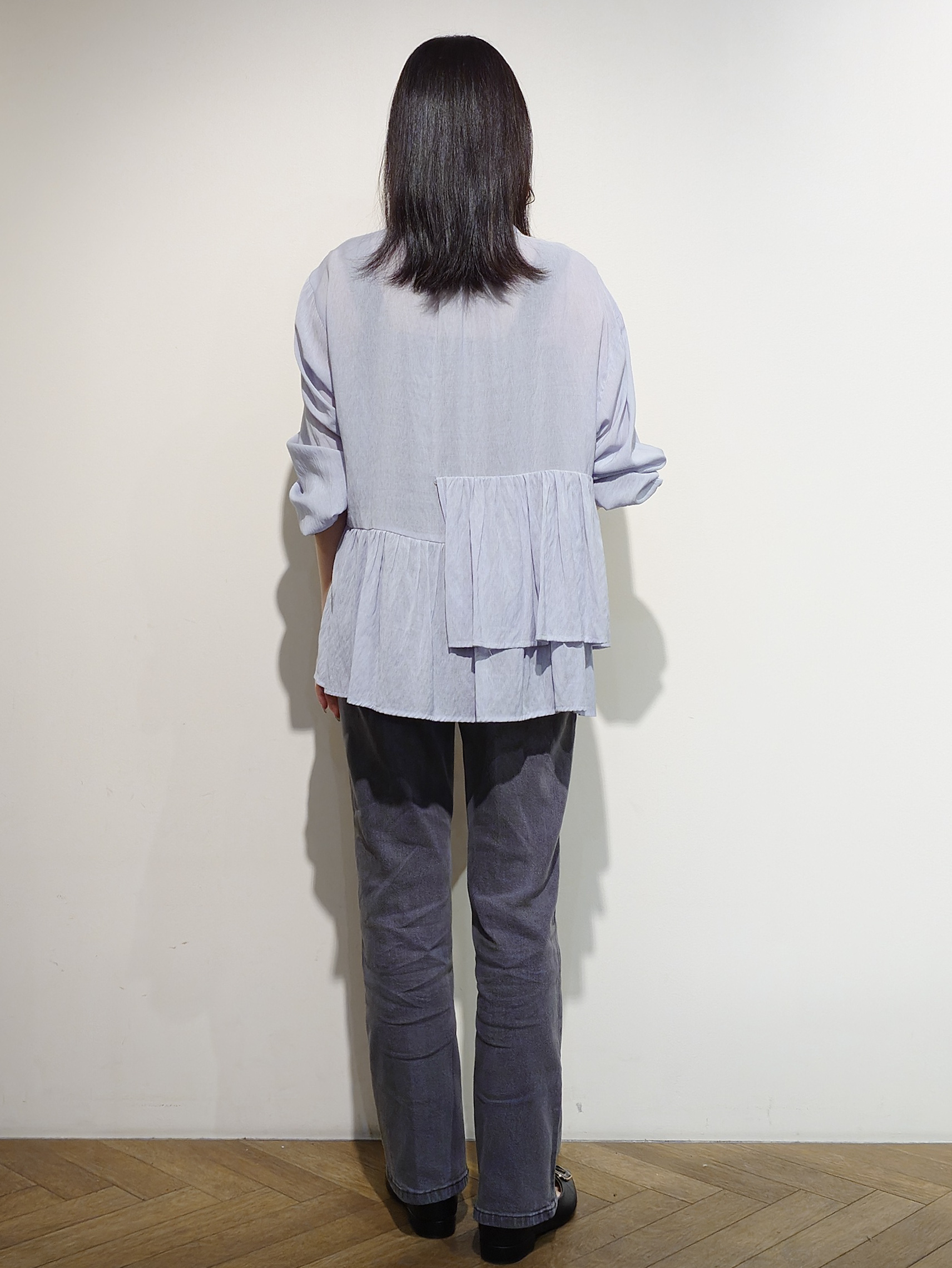 Uさんの「OPAQUE.CLIP｜シアーペプラムブラウス【洗濯機OK】」を使ったコーディネート