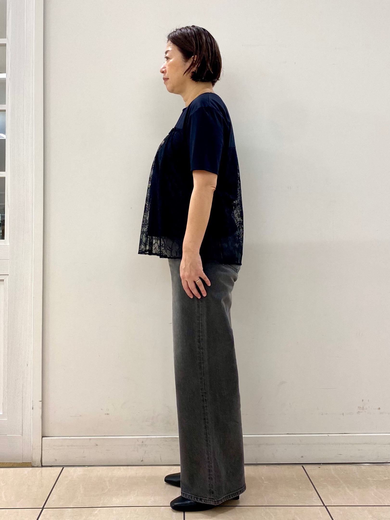 ksmさんの「Reflect｜【UVカット／接触冷感／手洗い可】ラッセルレースプルオーバー」を使ったコーディネート